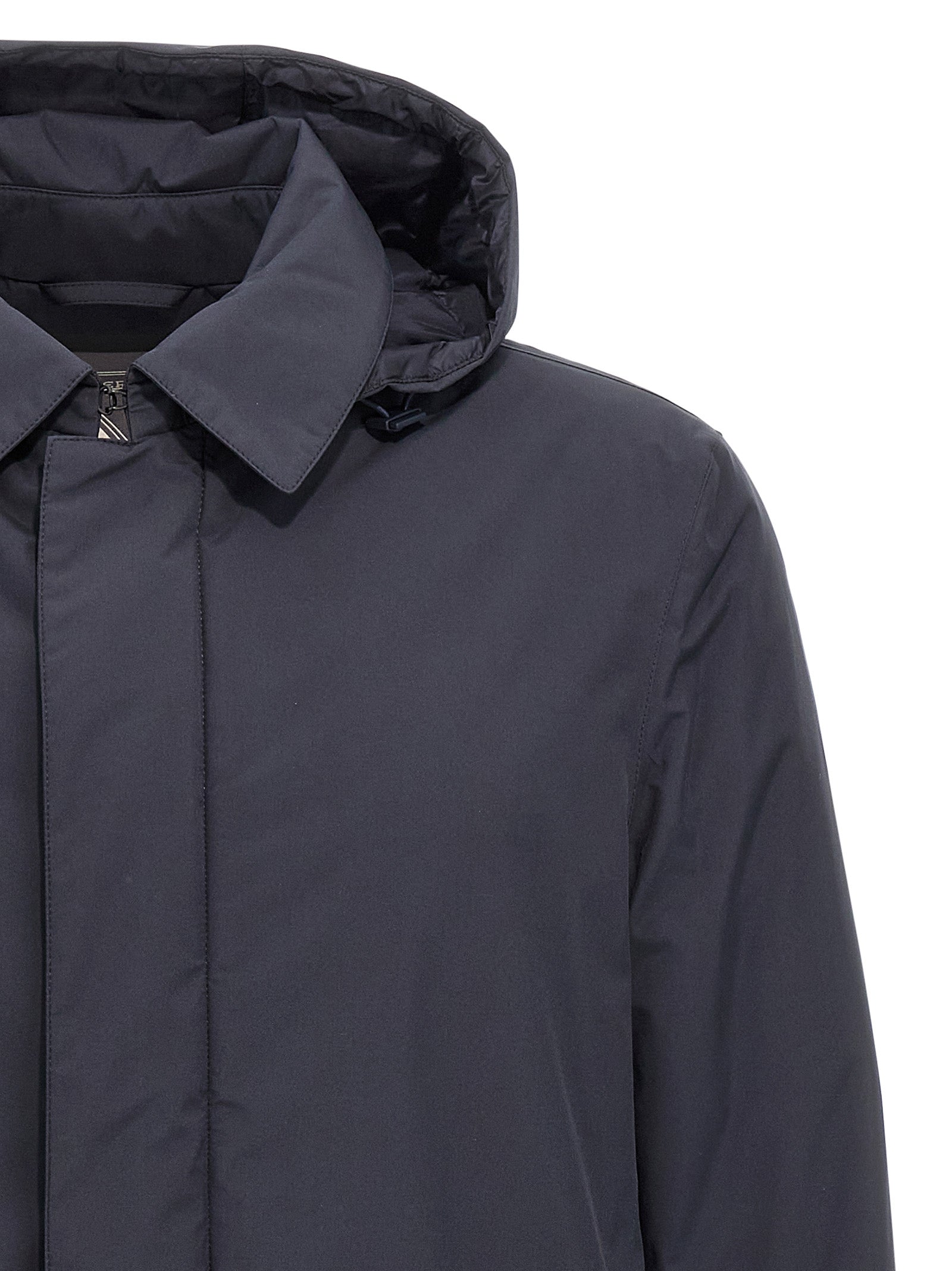 Herno Blauer Parka aus Polyester