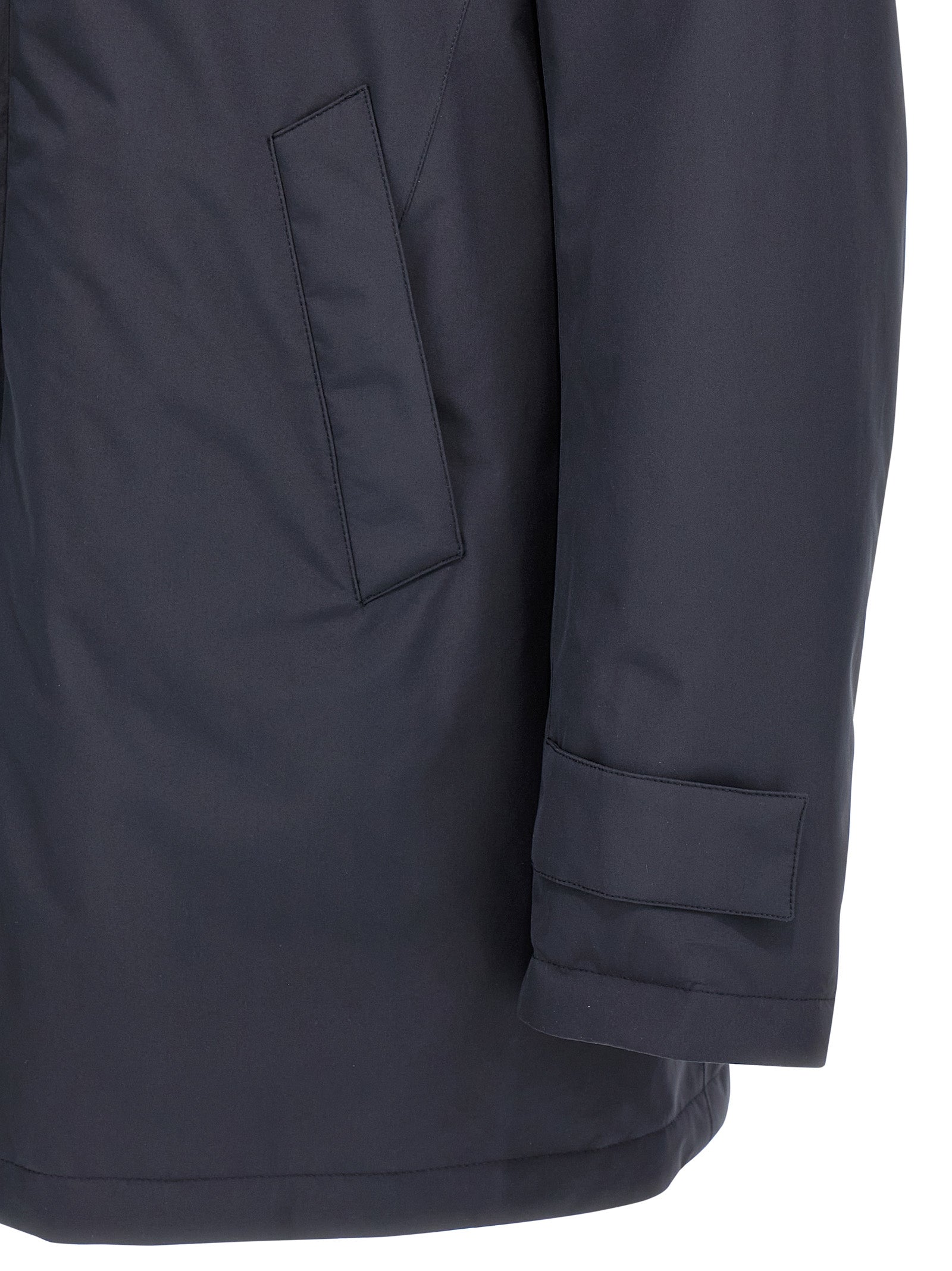 Herno Blauer Parka aus Polyester