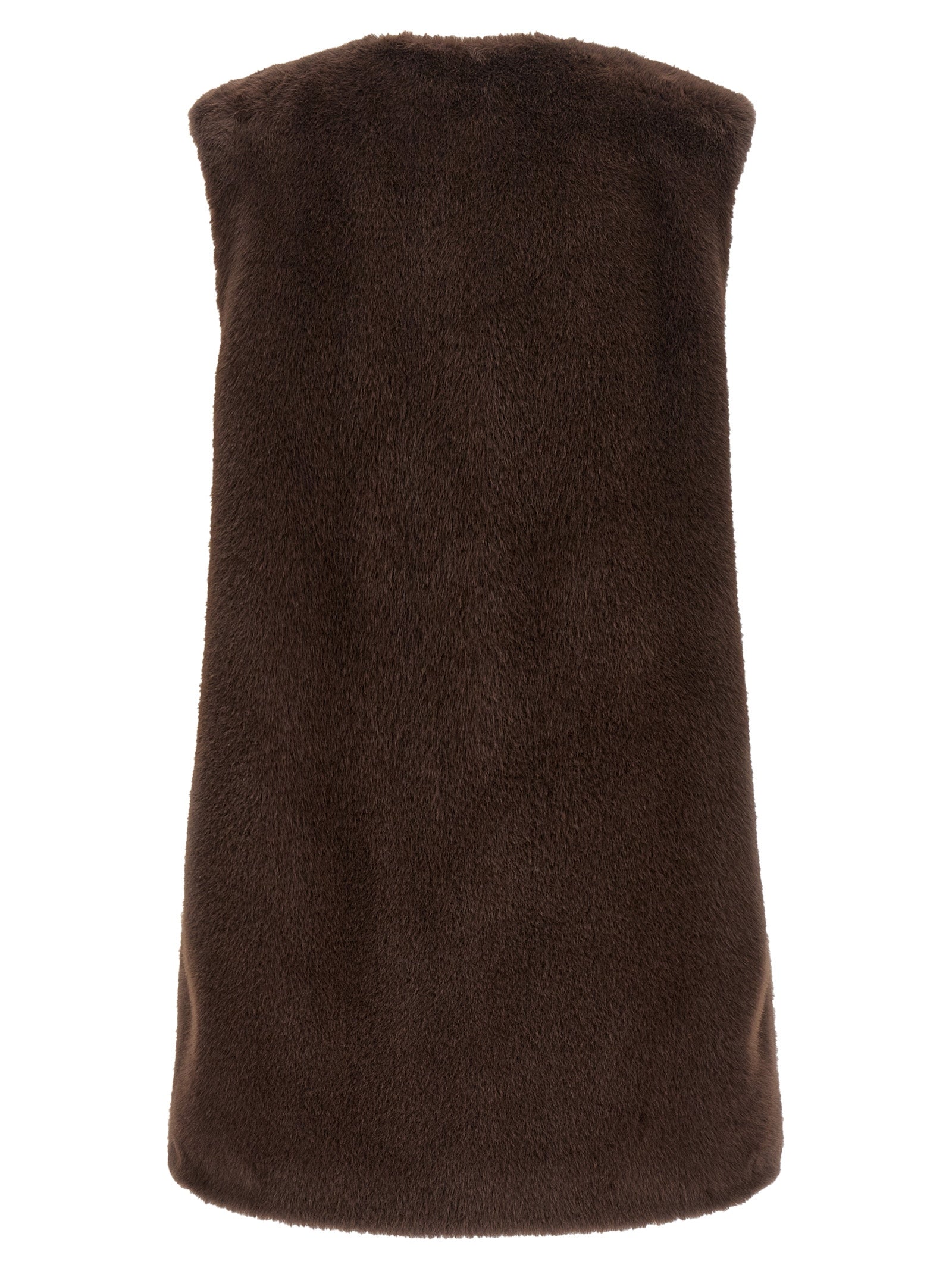 Herno Braune ärmellose Jacke aus Polyester