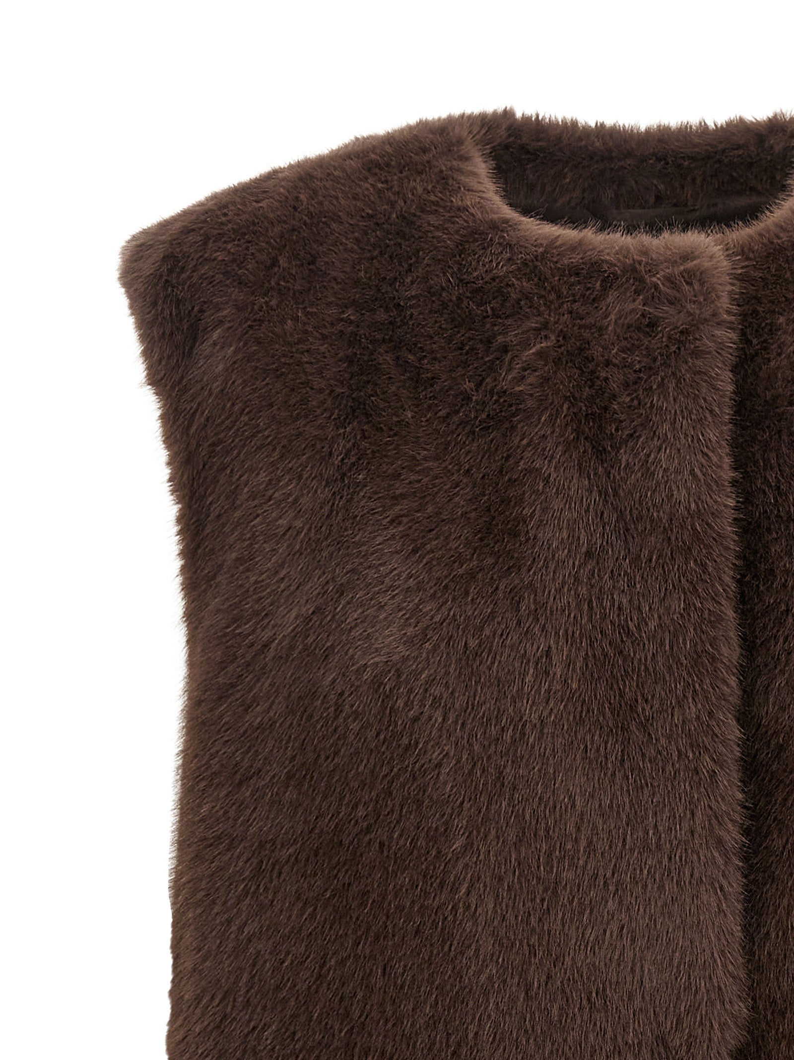 Herno Braune ärmellose Jacke aus Polyester