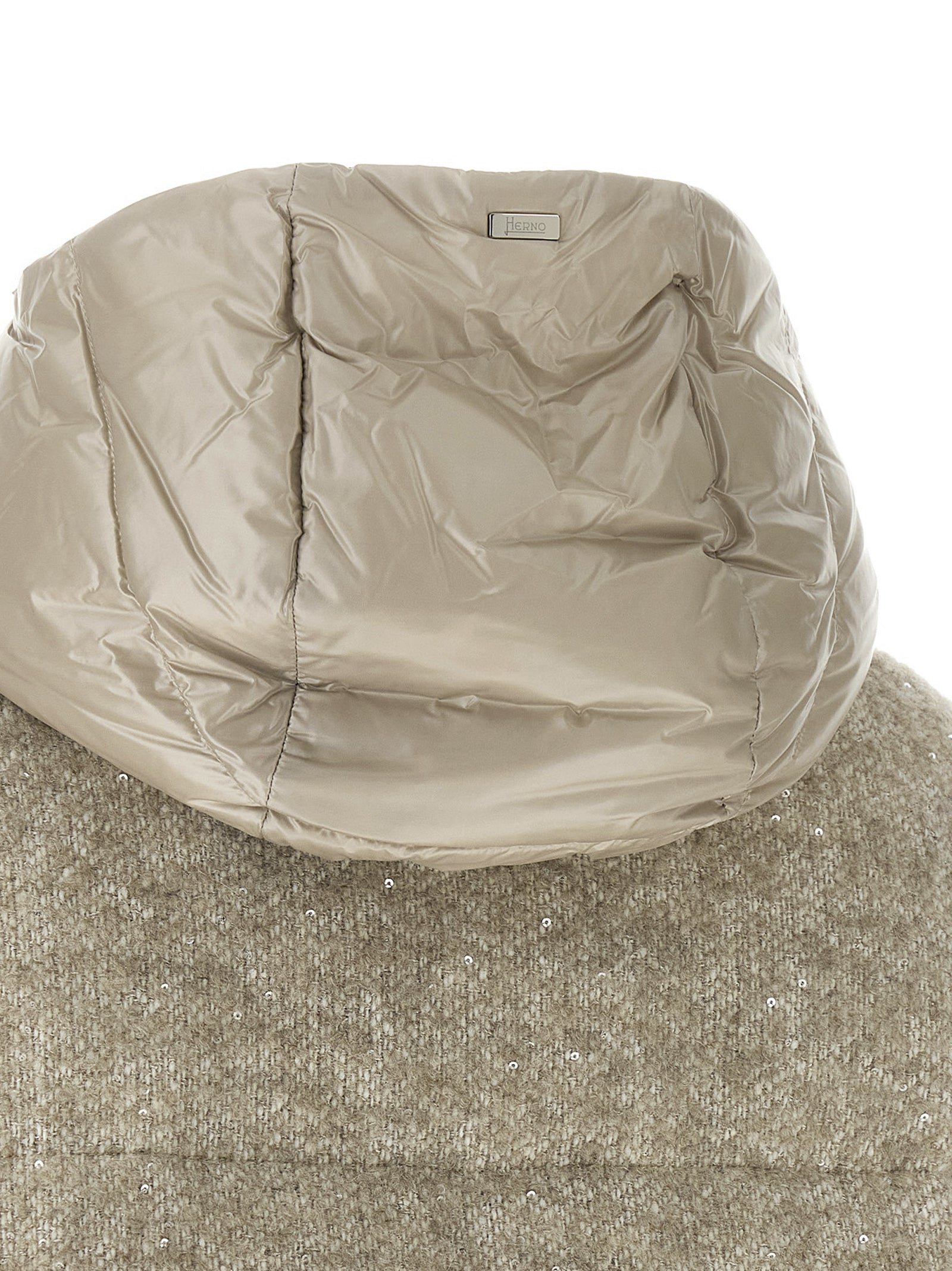 Herno Beige Wollmantel Lang