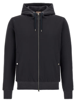 Herno Blaue Baumwoll-Shell-Jacke