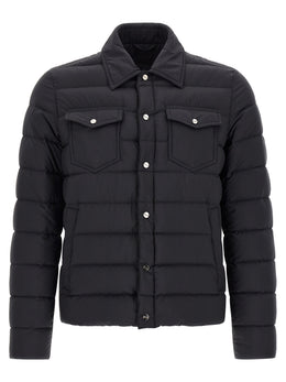 Herno Schwarze Polyamid-Jacke in voller Länge