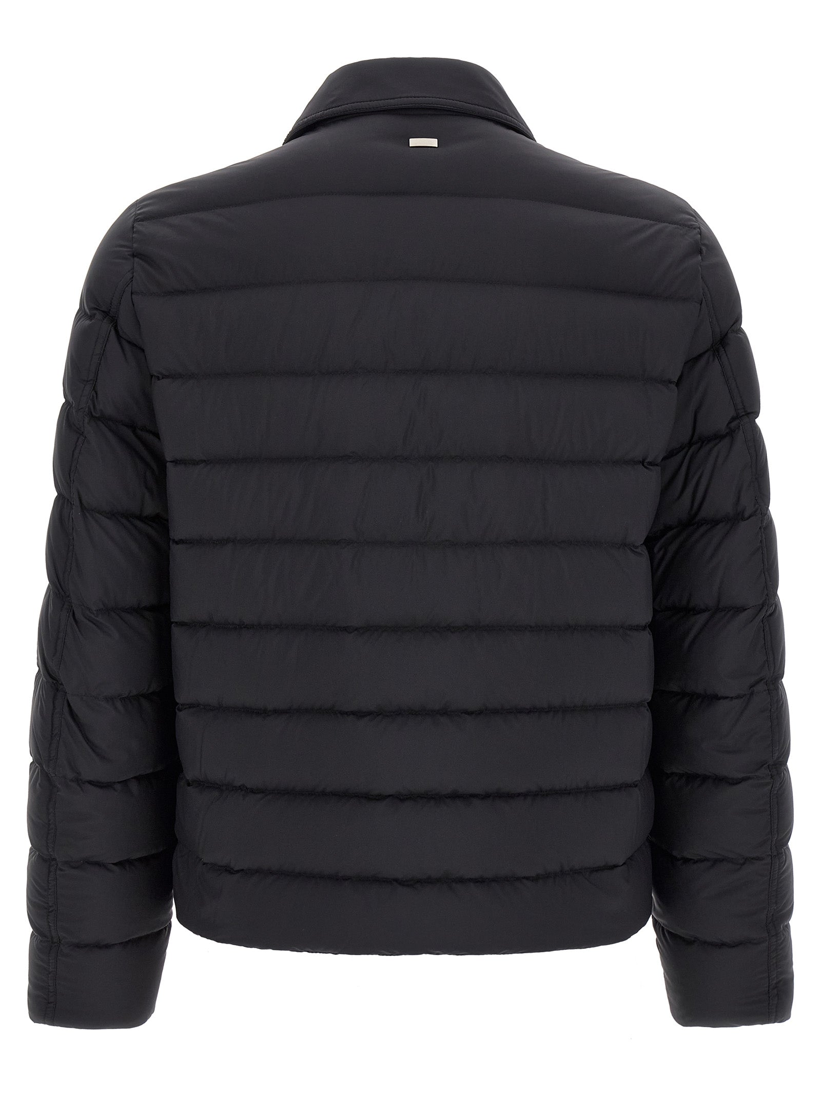 Herno Schwarze Polyamid-Jacke in voller Länge