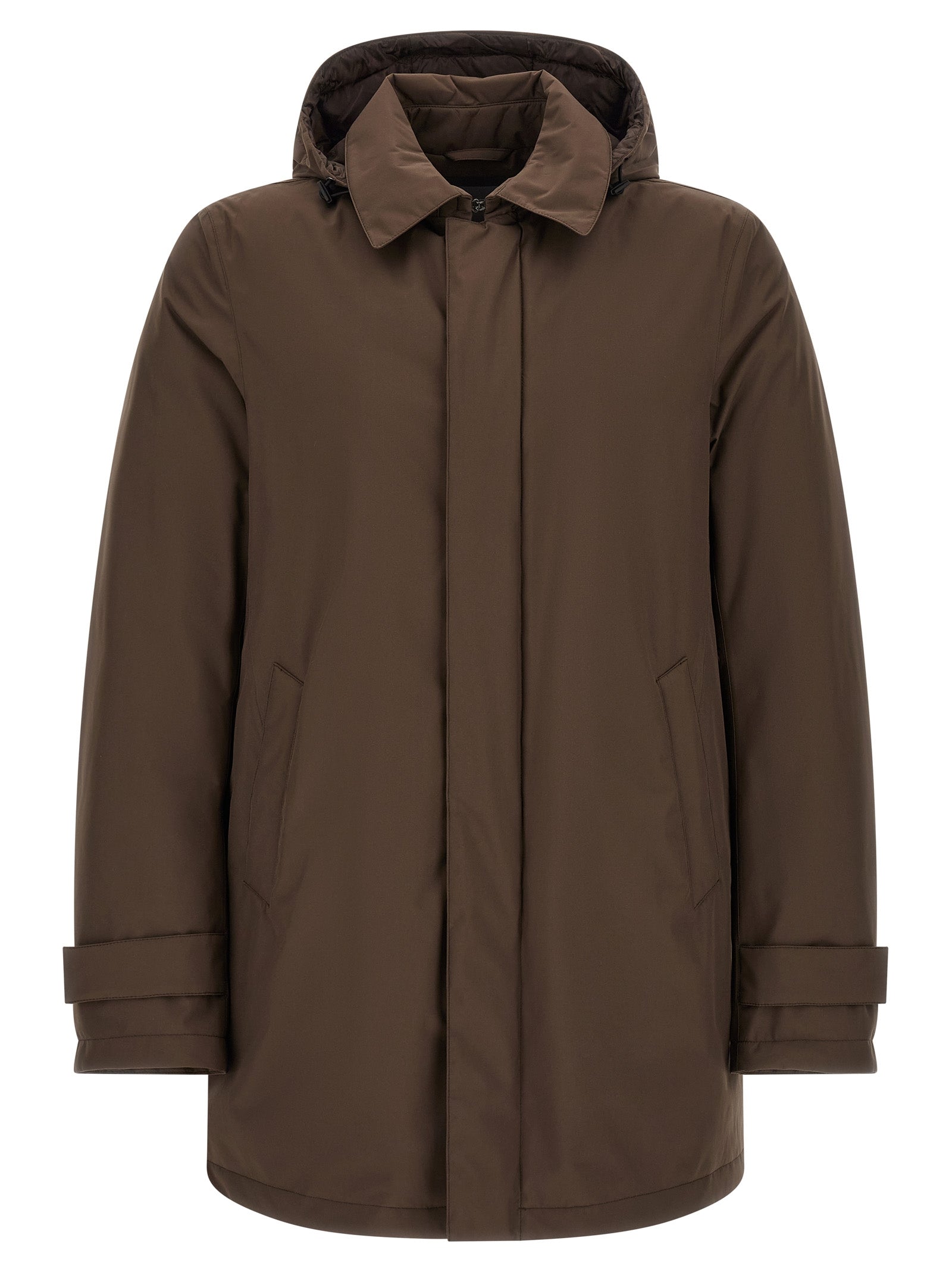 Herno Brauner Parka aus Polyester