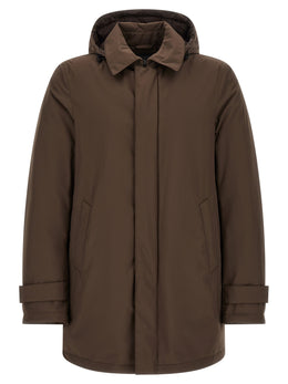 Herno Brauner Parka aus Polyester