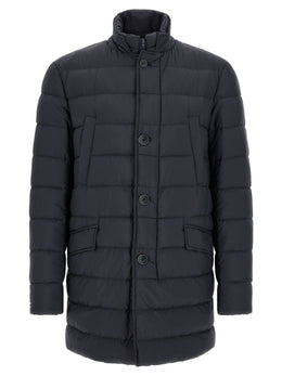 Herno Blauer Mantel aus Polyamid