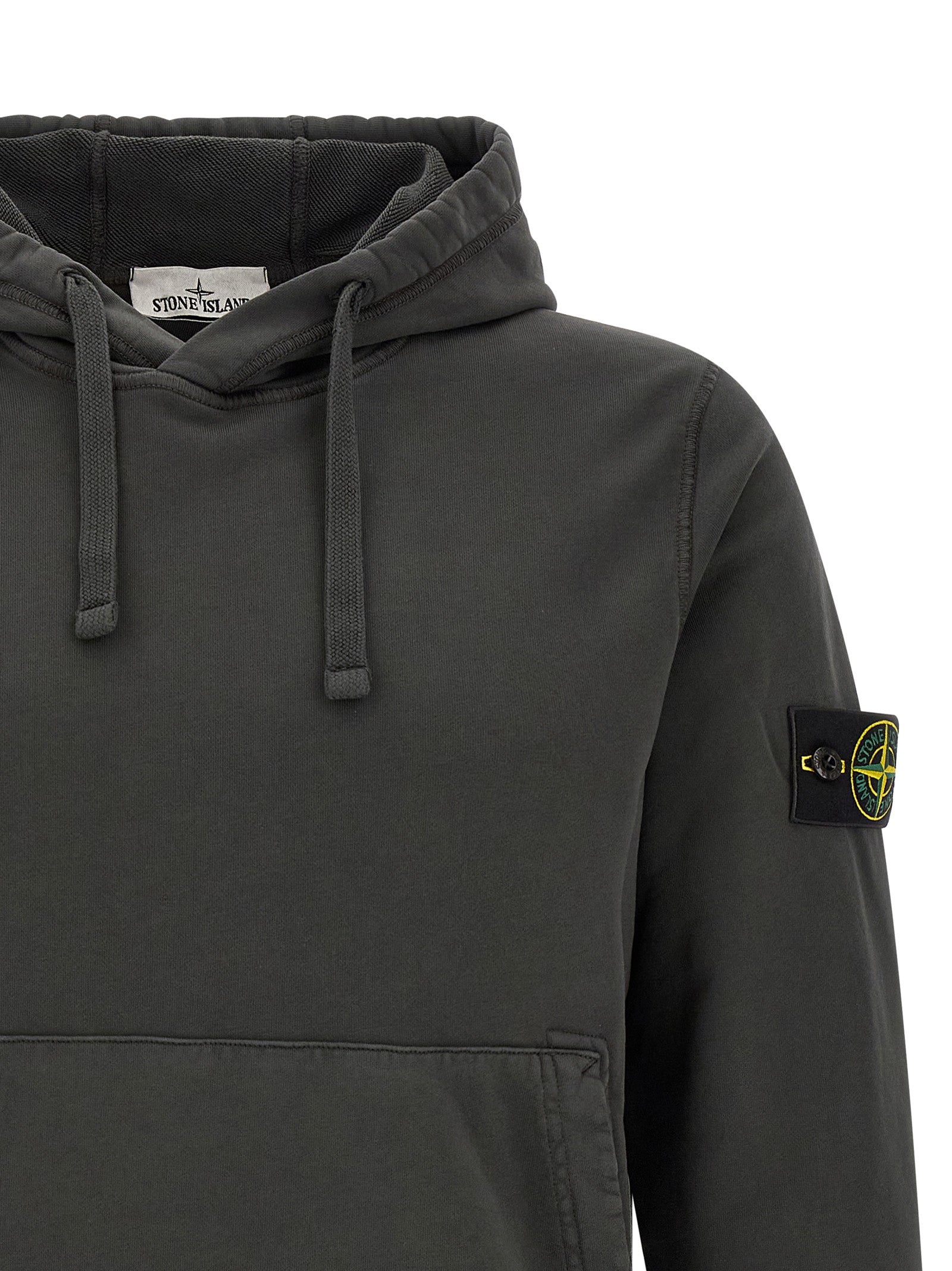 Stone Island Grauer Baumwollpullover