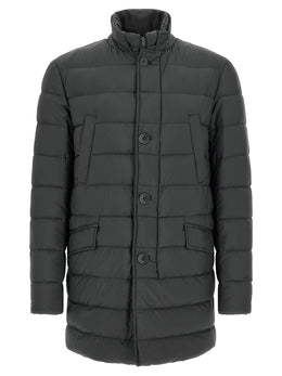 Herno Grauer Polyamid-Mantel