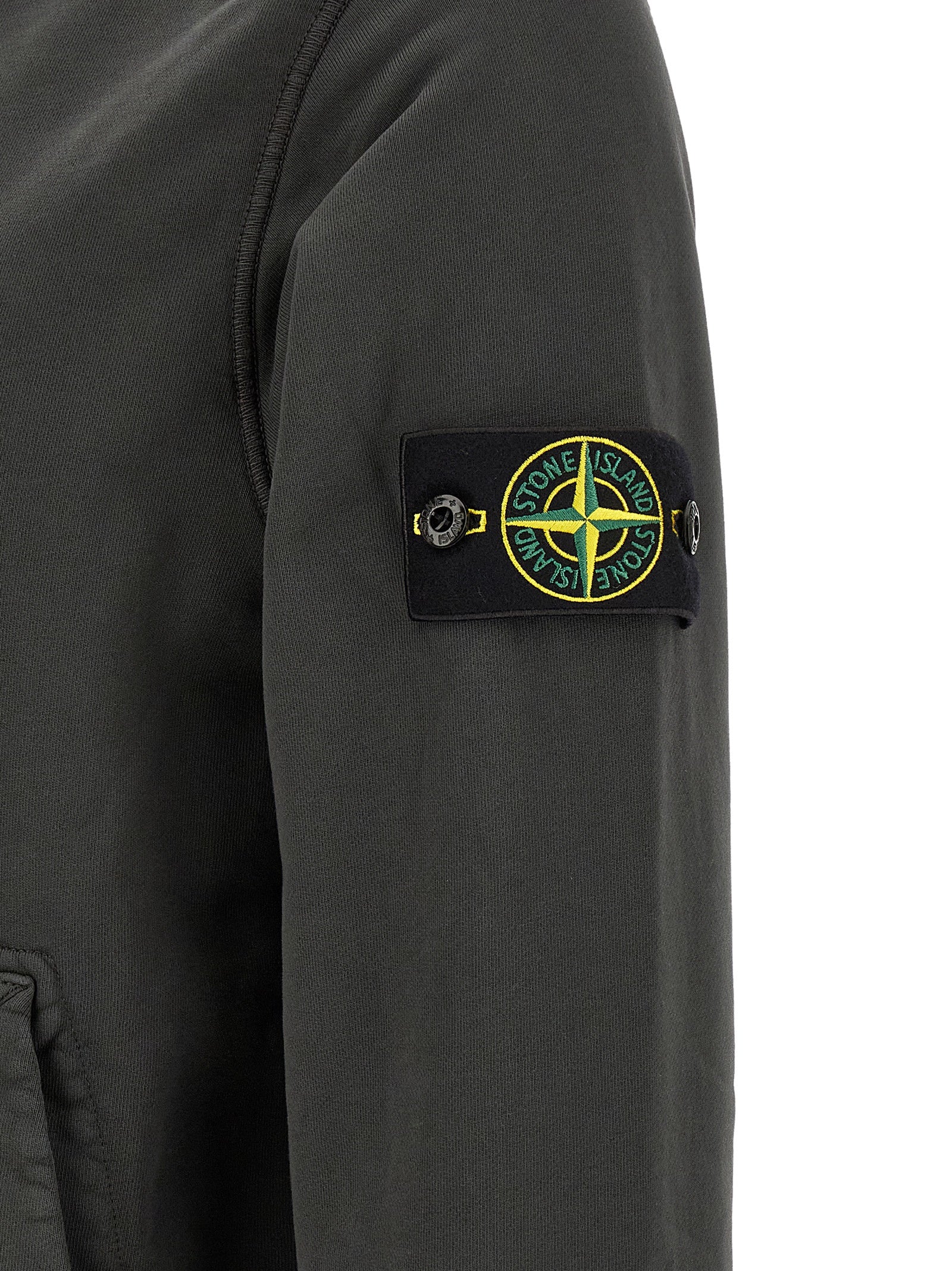 Stone Island Grauer Baumwollpullover