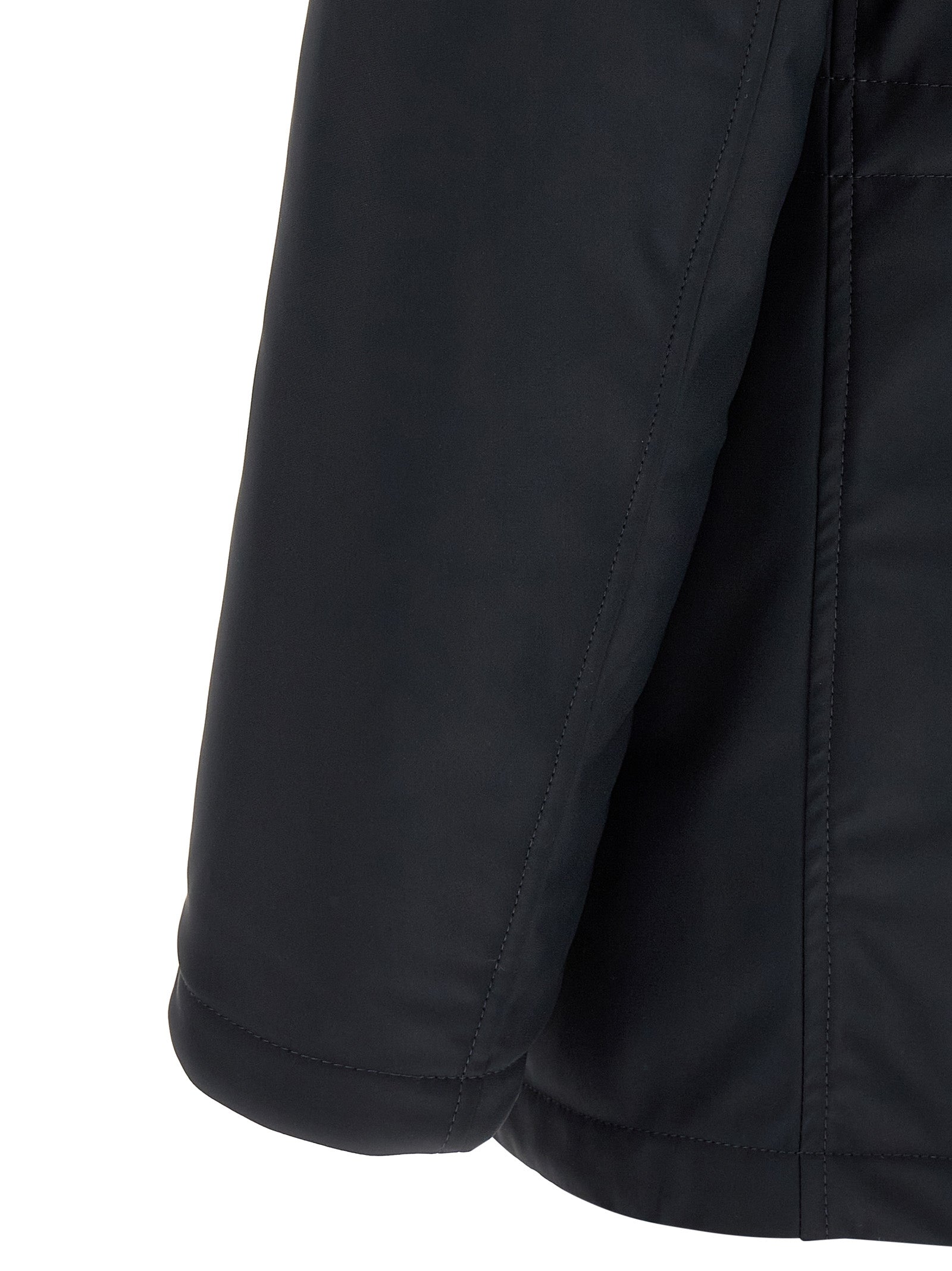 Herno Blaue Polyamid-Jacke in voller Länge