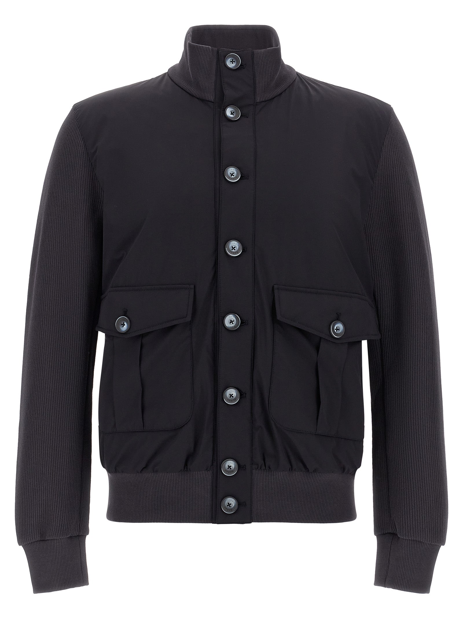 Herno Blaue Baumwolljacke