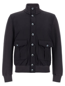 Herno Blaue Baumwolljacke