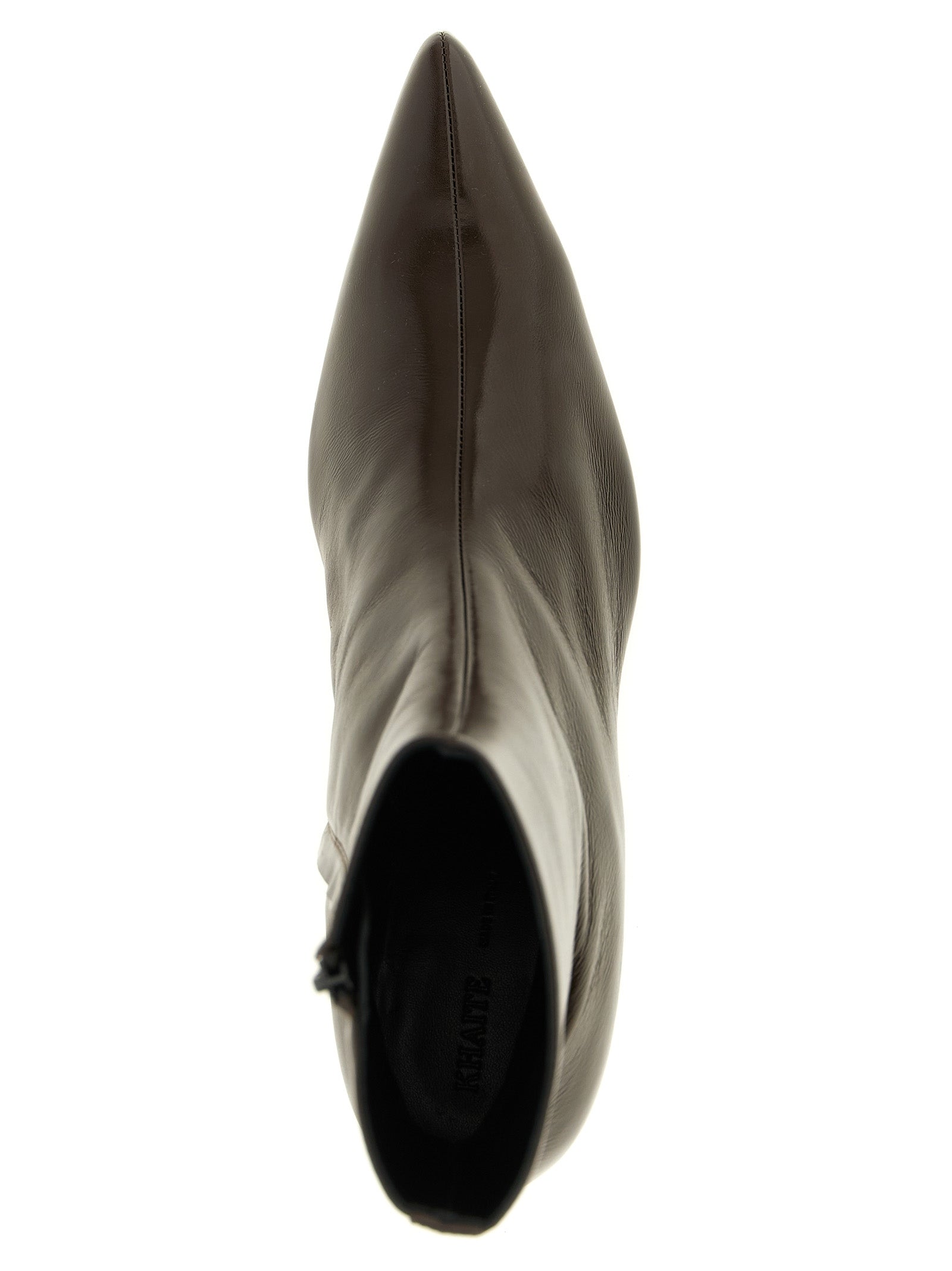 Khaite Ankle Boots aus braunem Kalbsleder