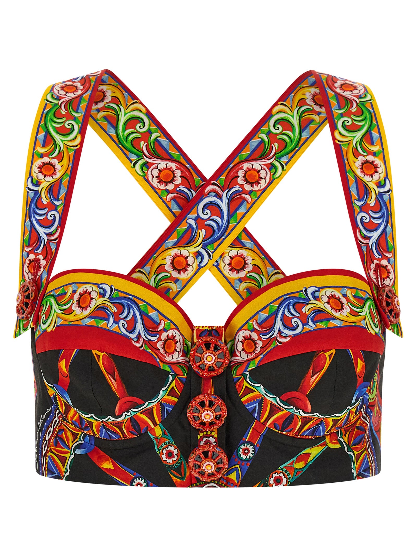 Dolce & Gabbana Mehrfarbige Baumwollbluse