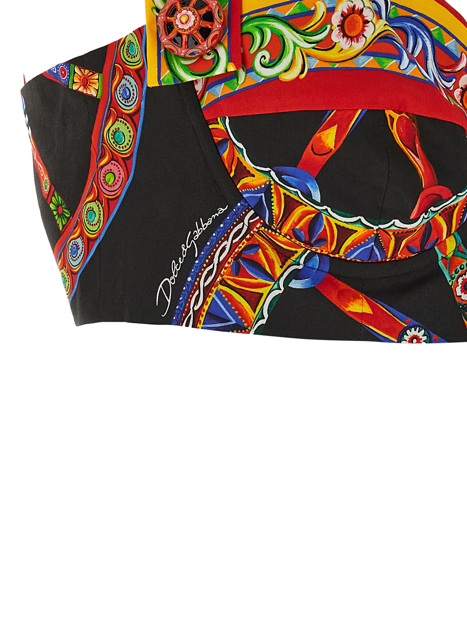 Dolce & Gabbana Mehrfarbige Baumwollbluse