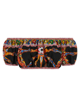 Dolce & Gabbana Mehrfarbiges Hemd aus Baumwolle mit Muster