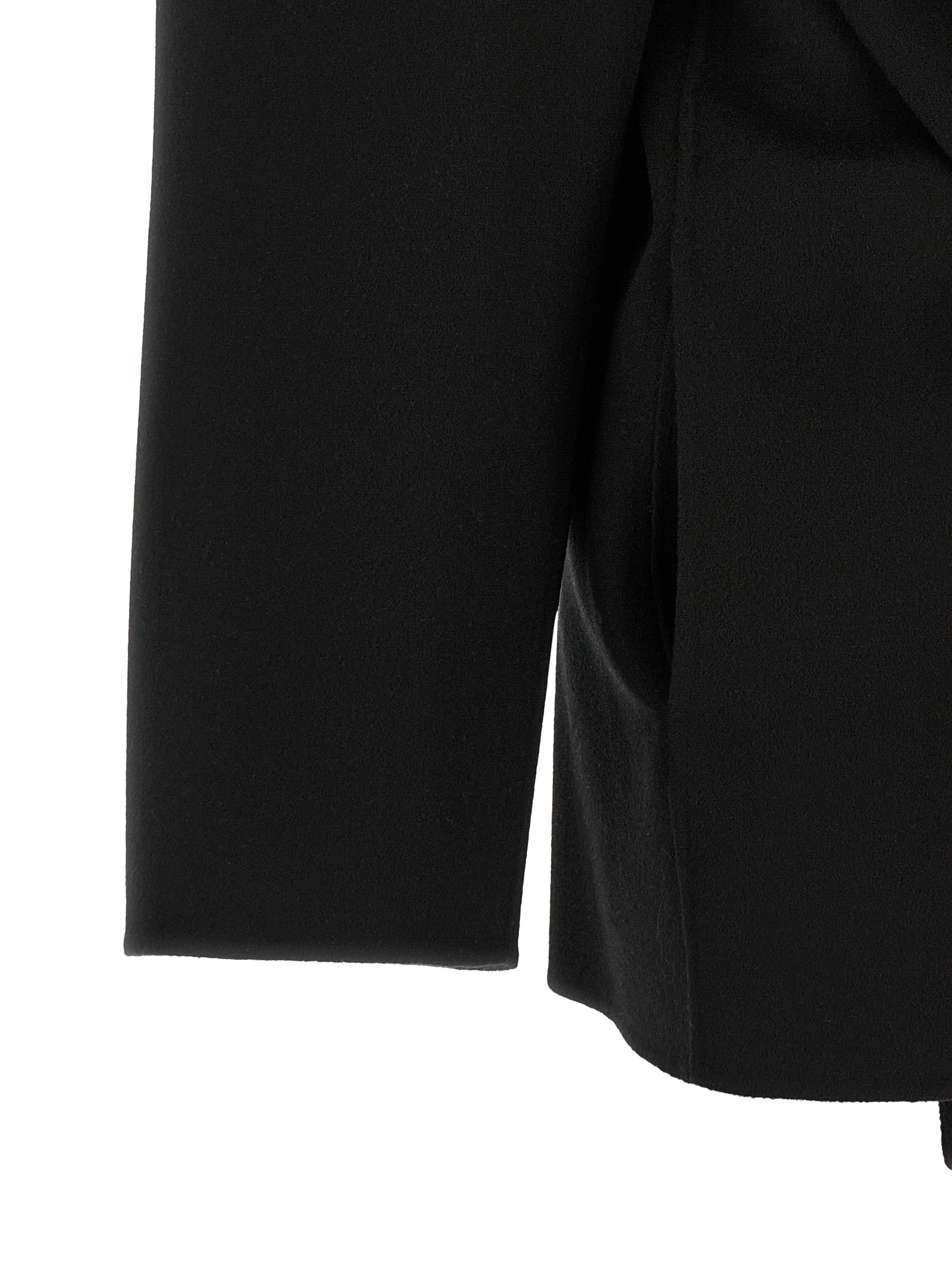 Sportmax Schwarzer Wollmantel