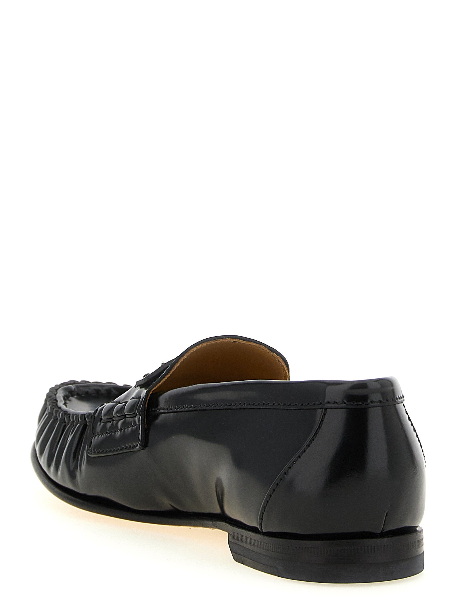 Fendi Schwarze Loafer aus Kalbsleder zum Hineinschlüpfen