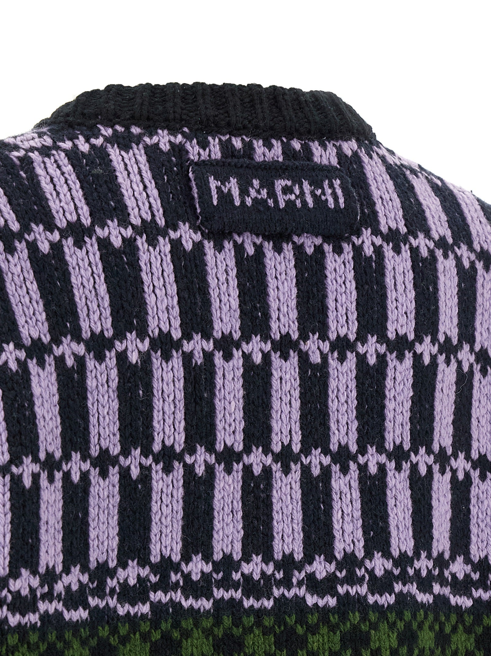 Marni Mehrfarbige Wollstrickjacke
