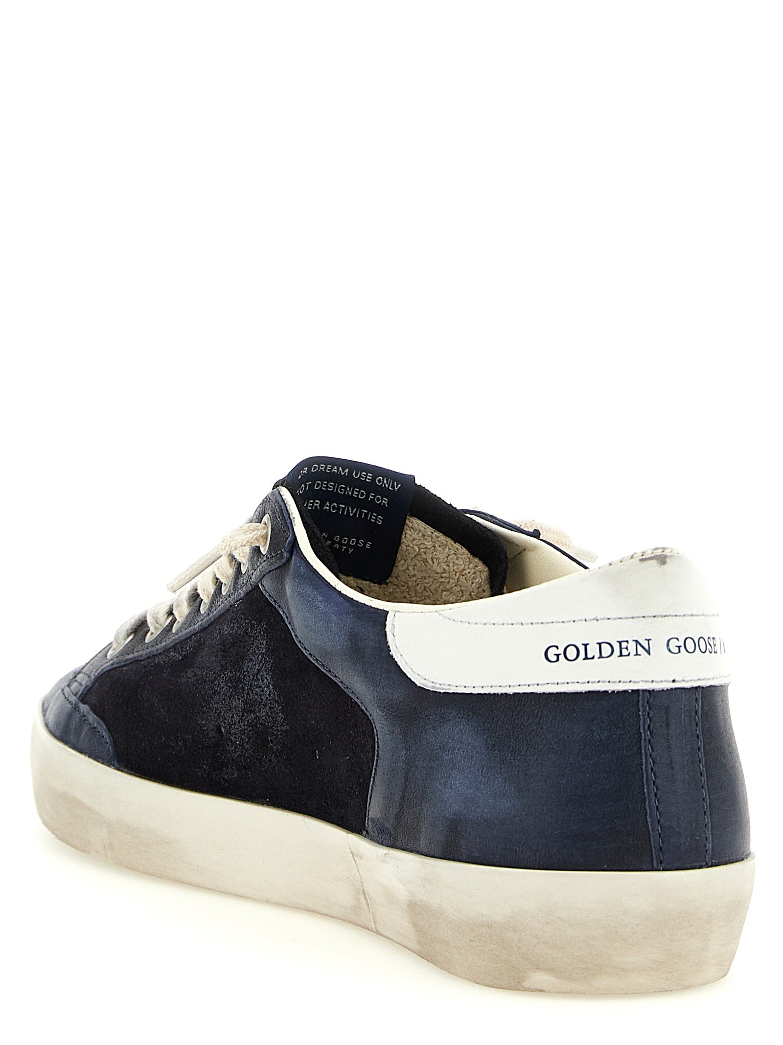 Golden Goose Blaue Sneaker aus Rindsleder