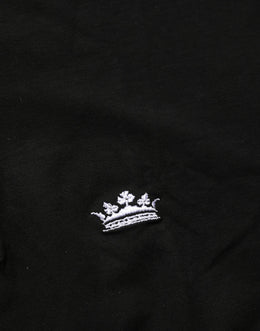 Dolce & Gabbana Herren-T-Shirt Black Crown mit Henley-Ausschnitt