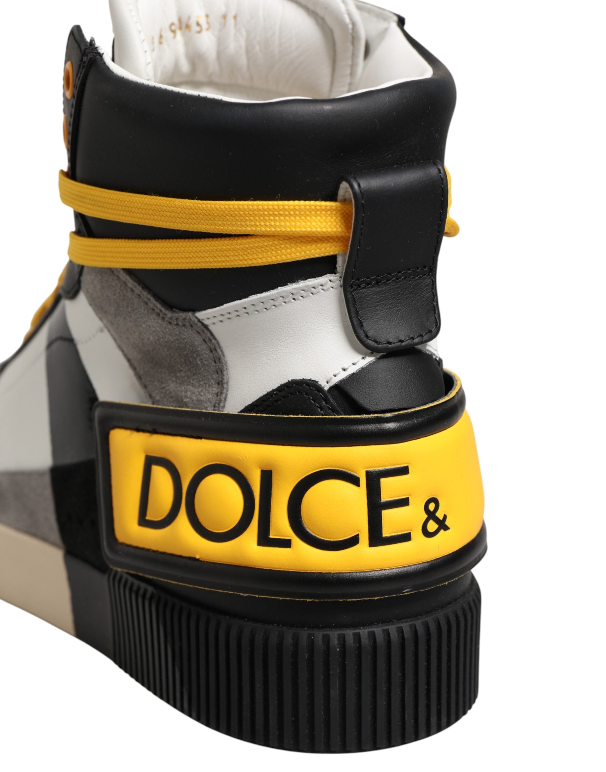 Dolce & Gabbana Mehrfarbige High-Top-Sneaker aus Kalbsleder