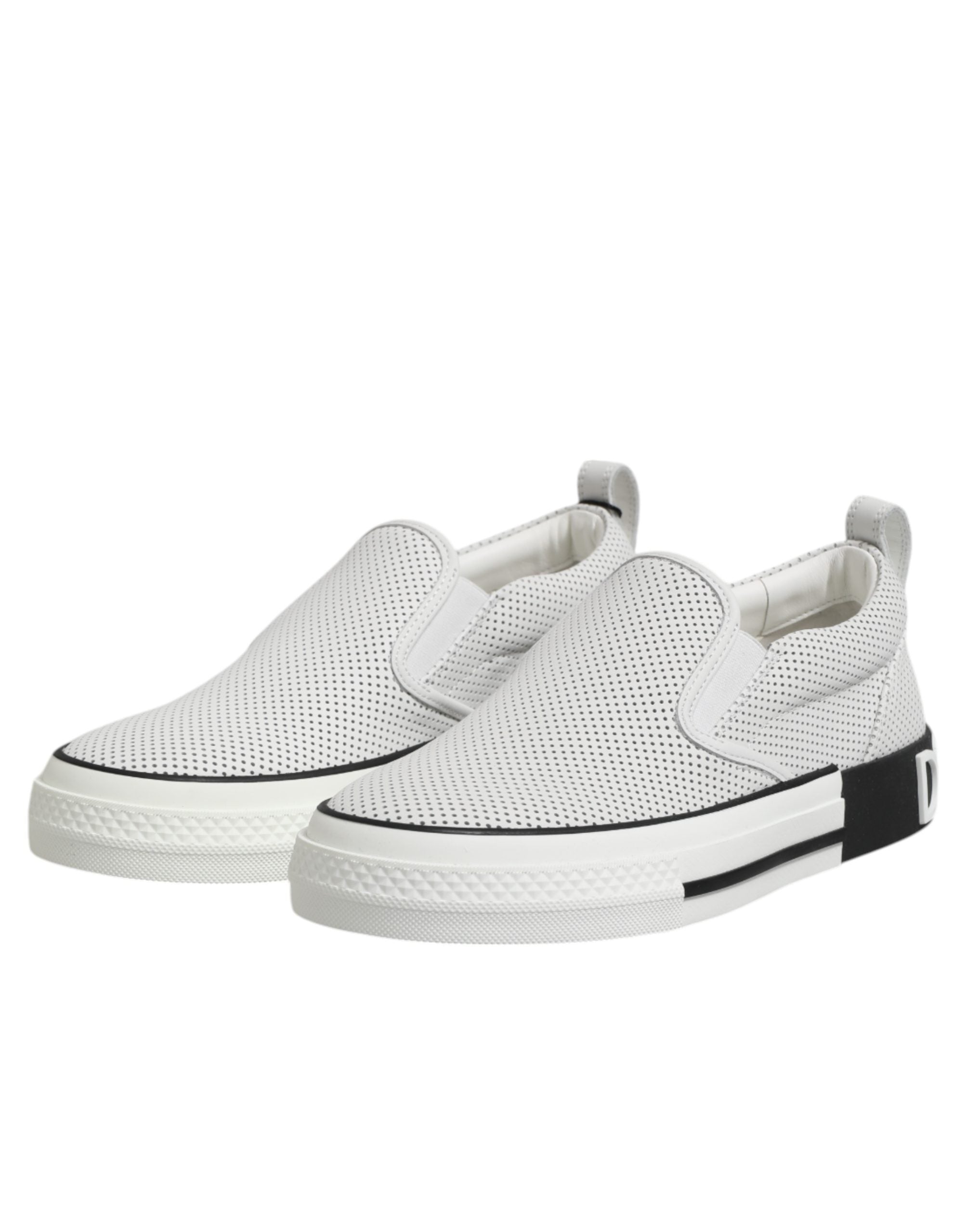 Dolce & Gabbana Weiße perforierte Custom 2.Zero Sneaker