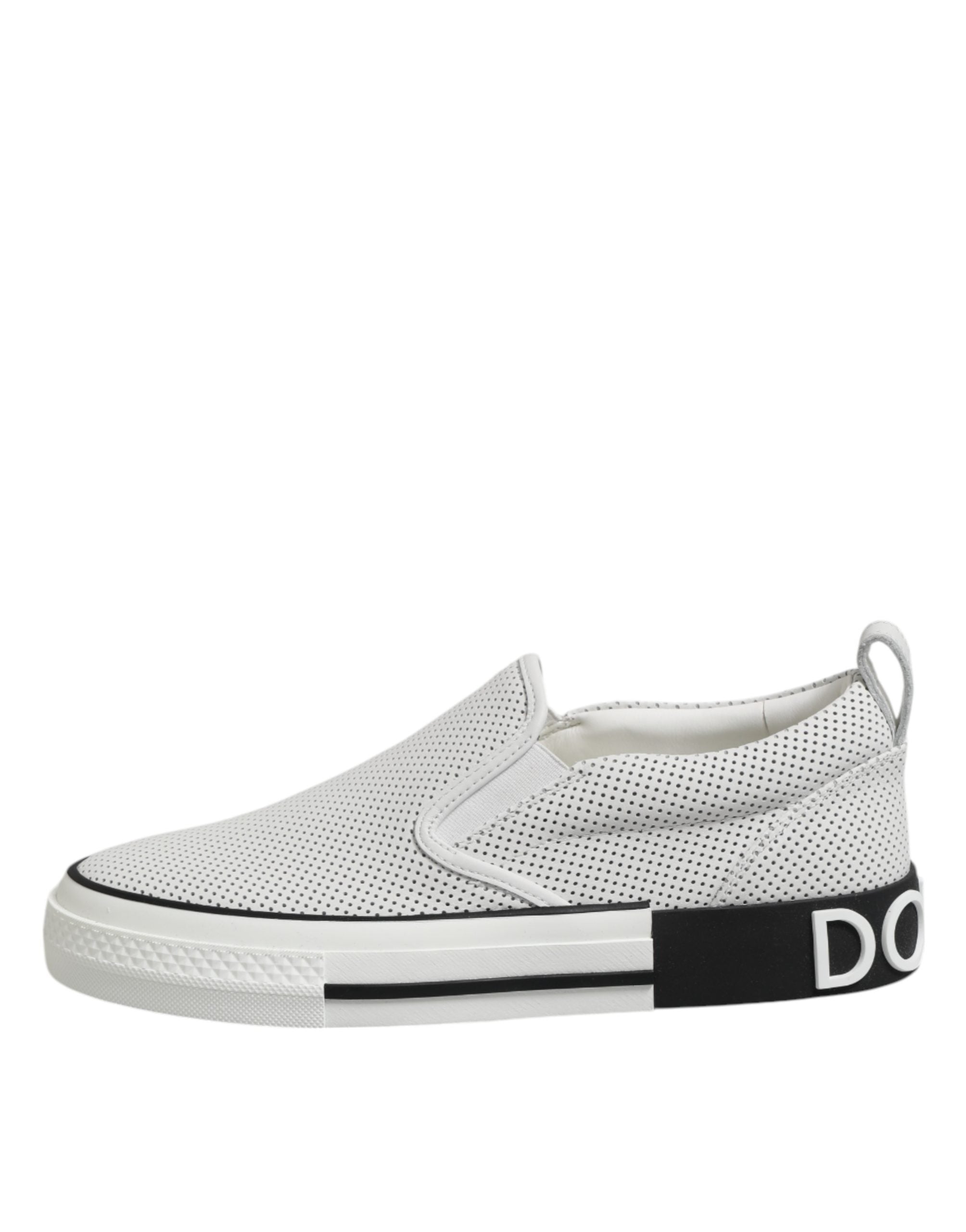 Dolce & Gabbana Weiße perforierte Custom 2.Zero Sneaker