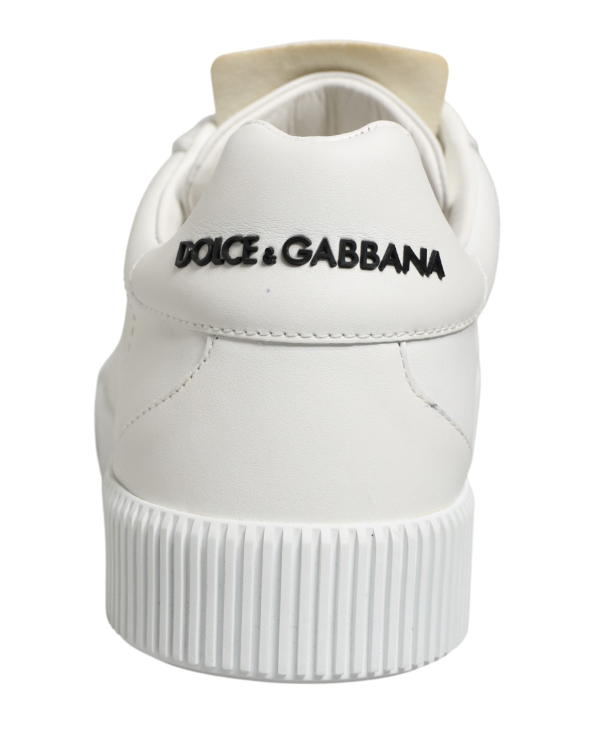 Dolce & Gabbana Weiß Miami Leder Low Top Männer Turnschuhe Schuhe