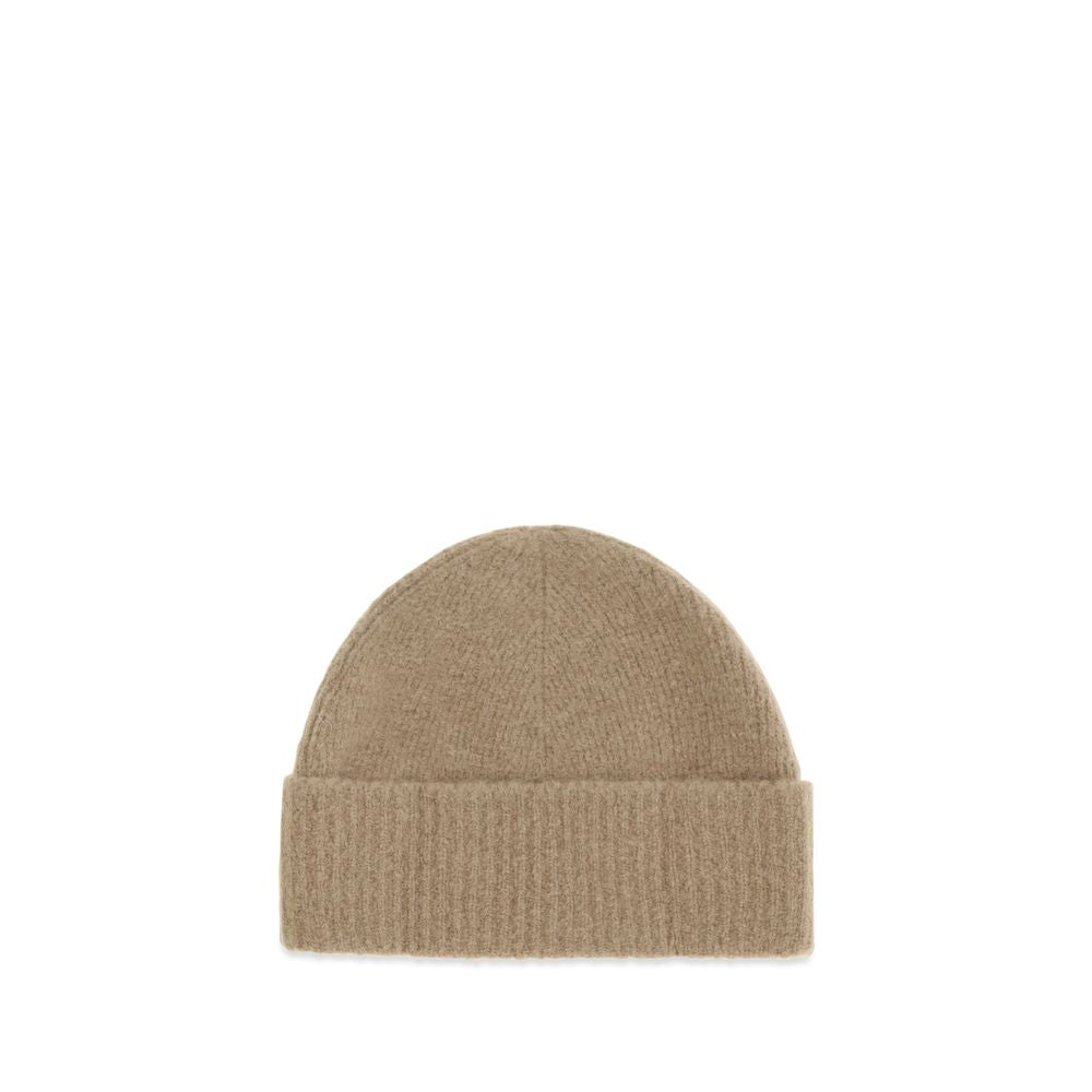Ami Paris Beige Wollmütze Ovis Aries