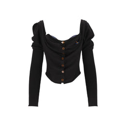 Vivienne Westwood Schwarzer Seiden-Cardigan