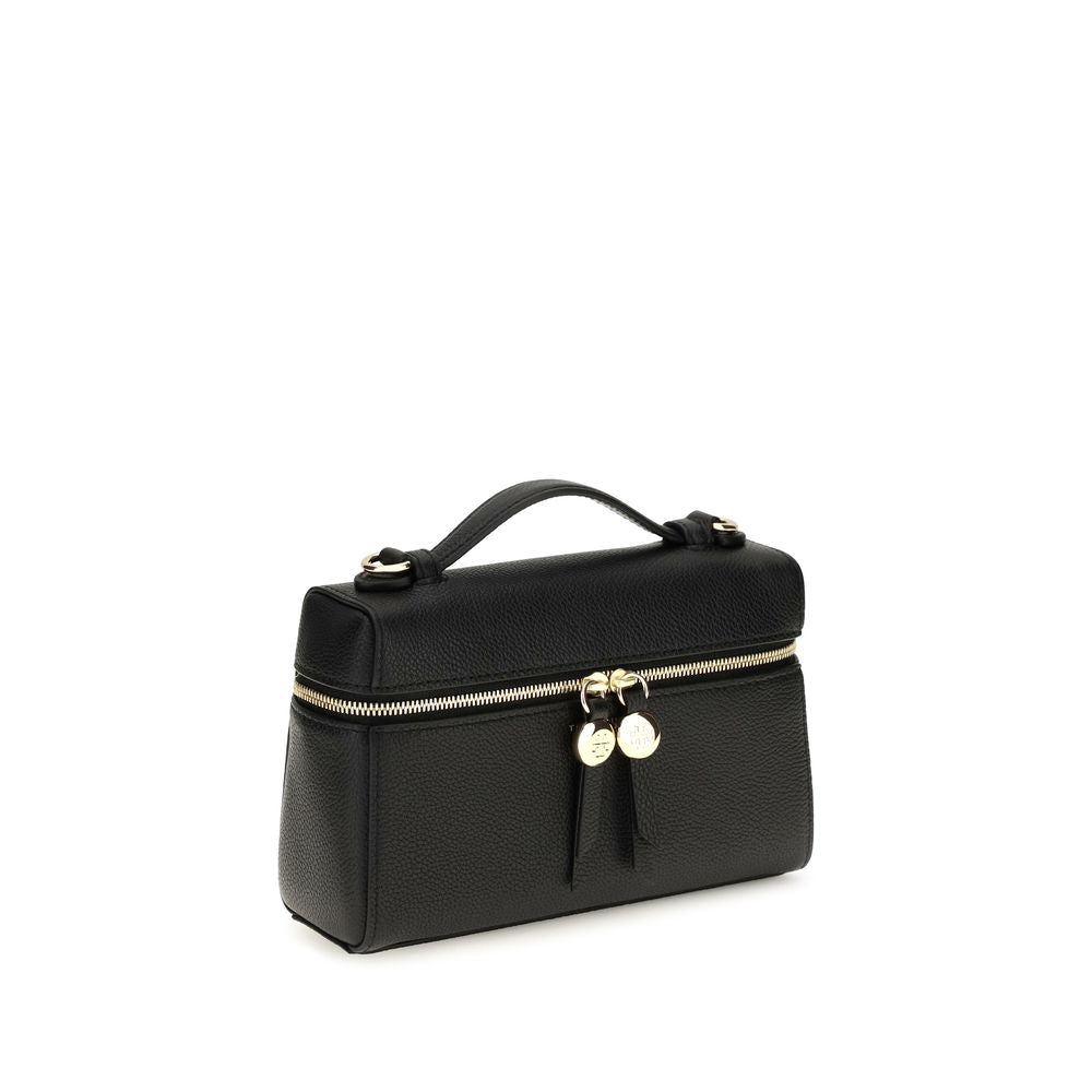 Tory Burch Schwarze Kalbsleder Bos Taurus Handtasche