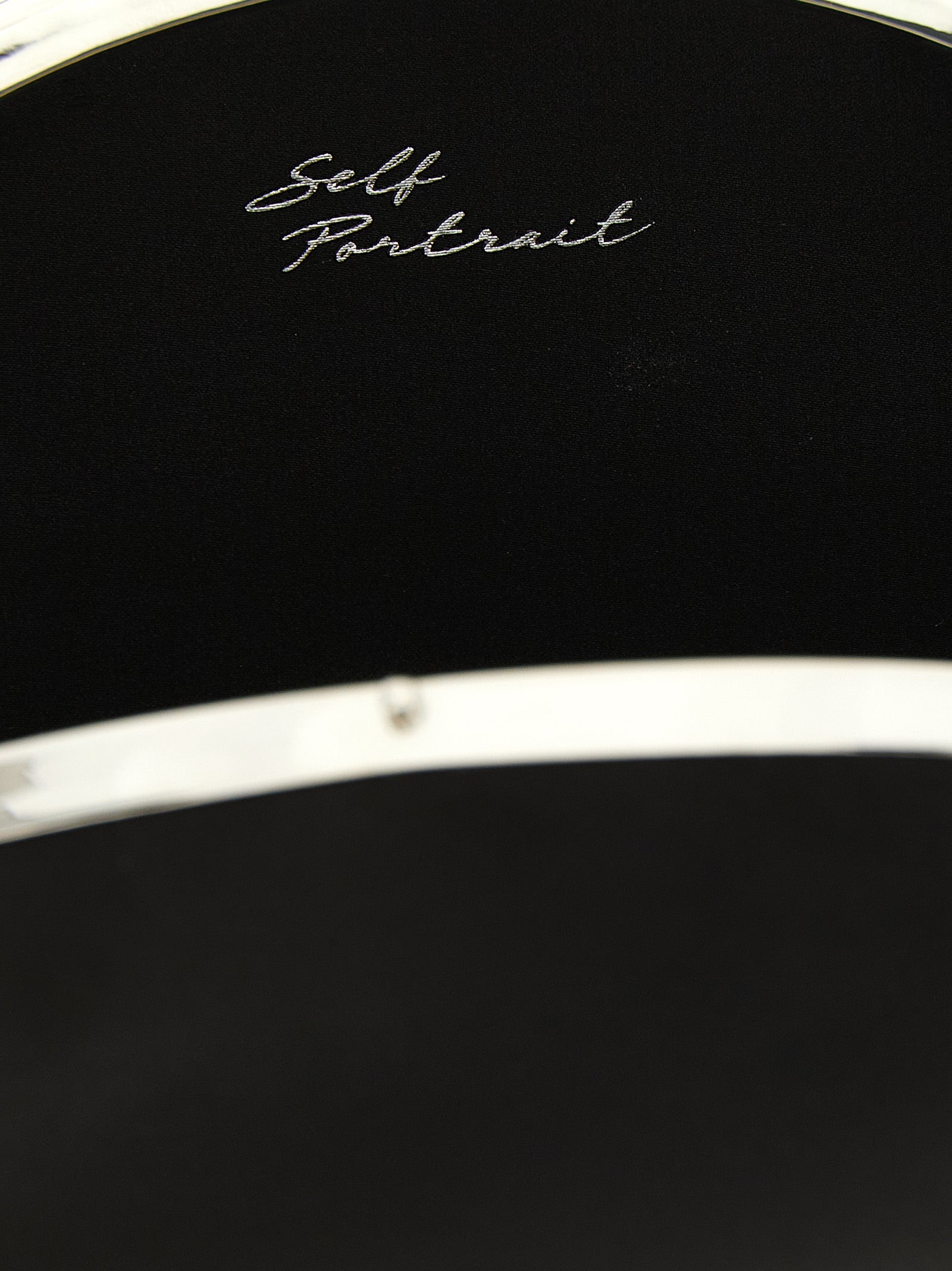 Self-Portrait Schwarze Clutch aus Polyester