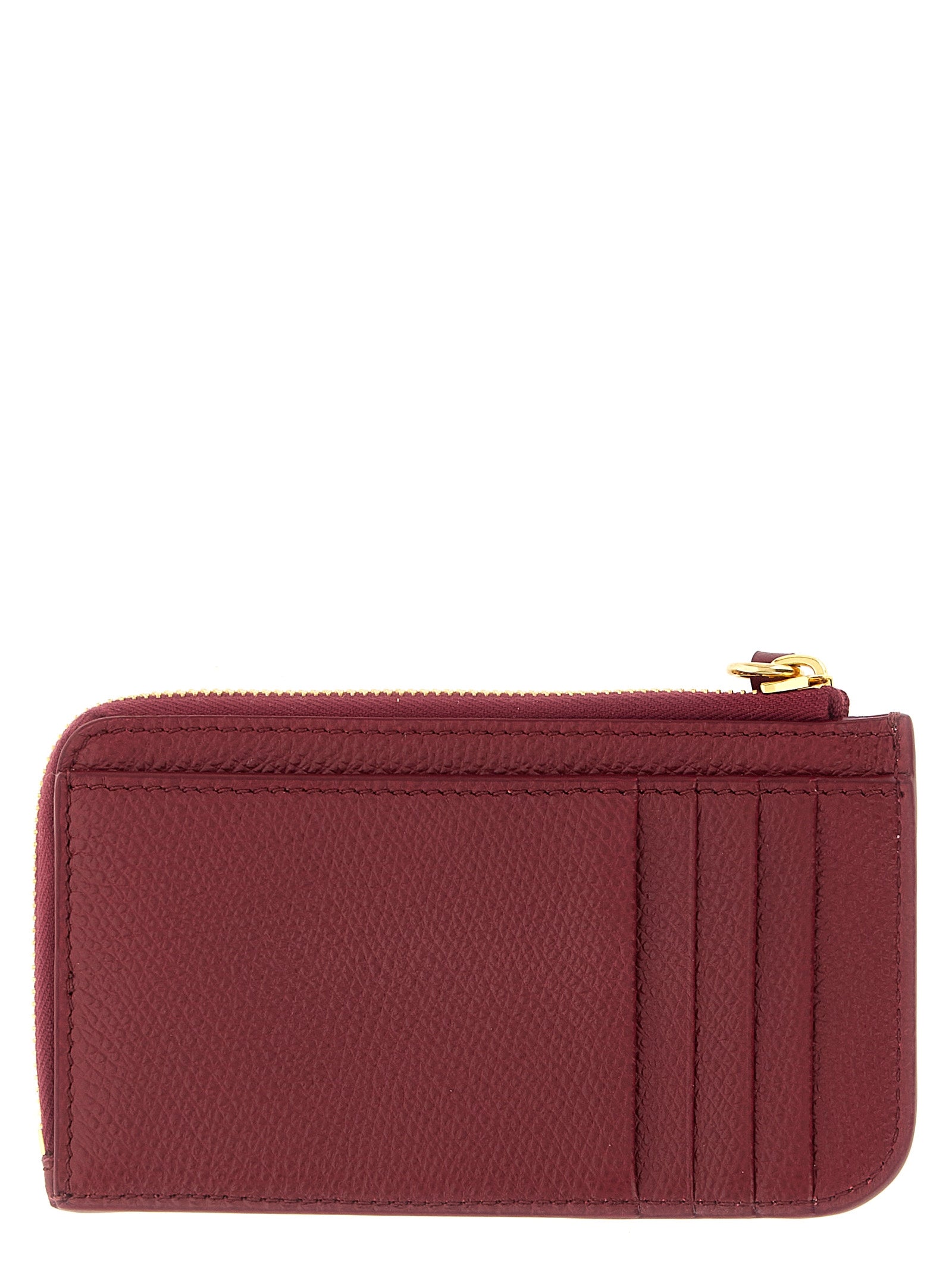 Valentino Garavani Bordeaux Lammleder Kartenetui
