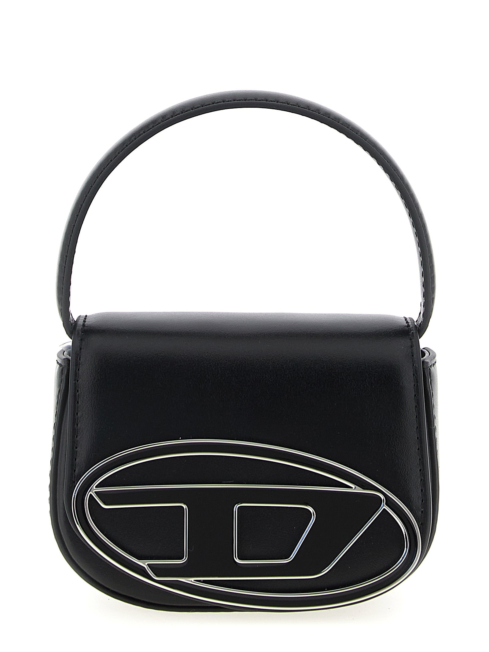 Diesel Schwarze Kalbsleder-Handtasche