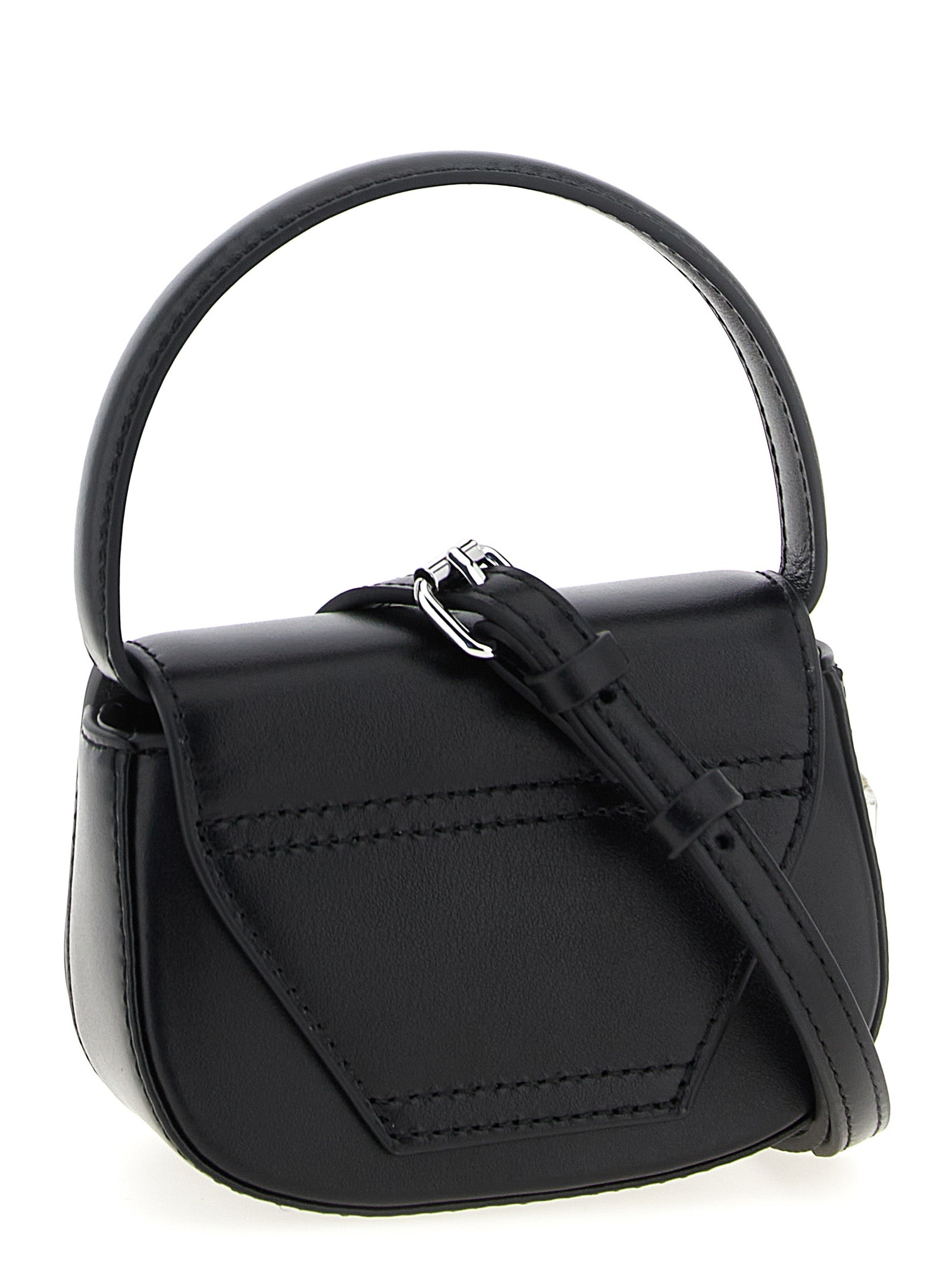 Diesel Schwarze Kalbsleder-Handtasche