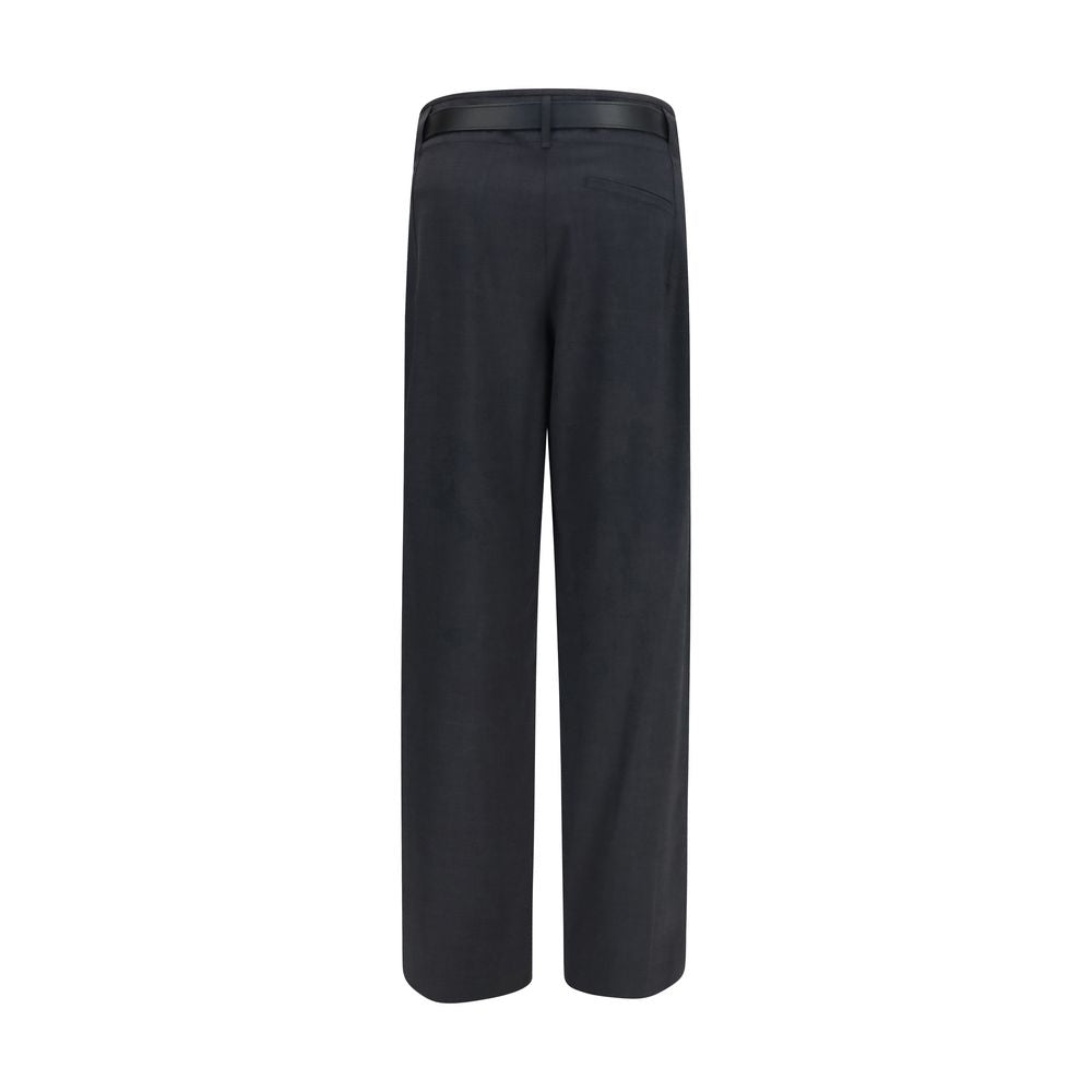 Darkpark Graue Polyester-Anzughose