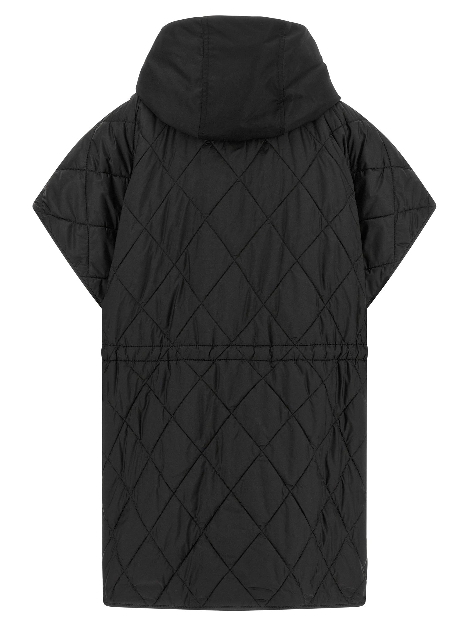 Max Mara Schwarze ärmellose Jacke aus Polyamid