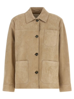Max Mara Beige Lammleder Lederjacke