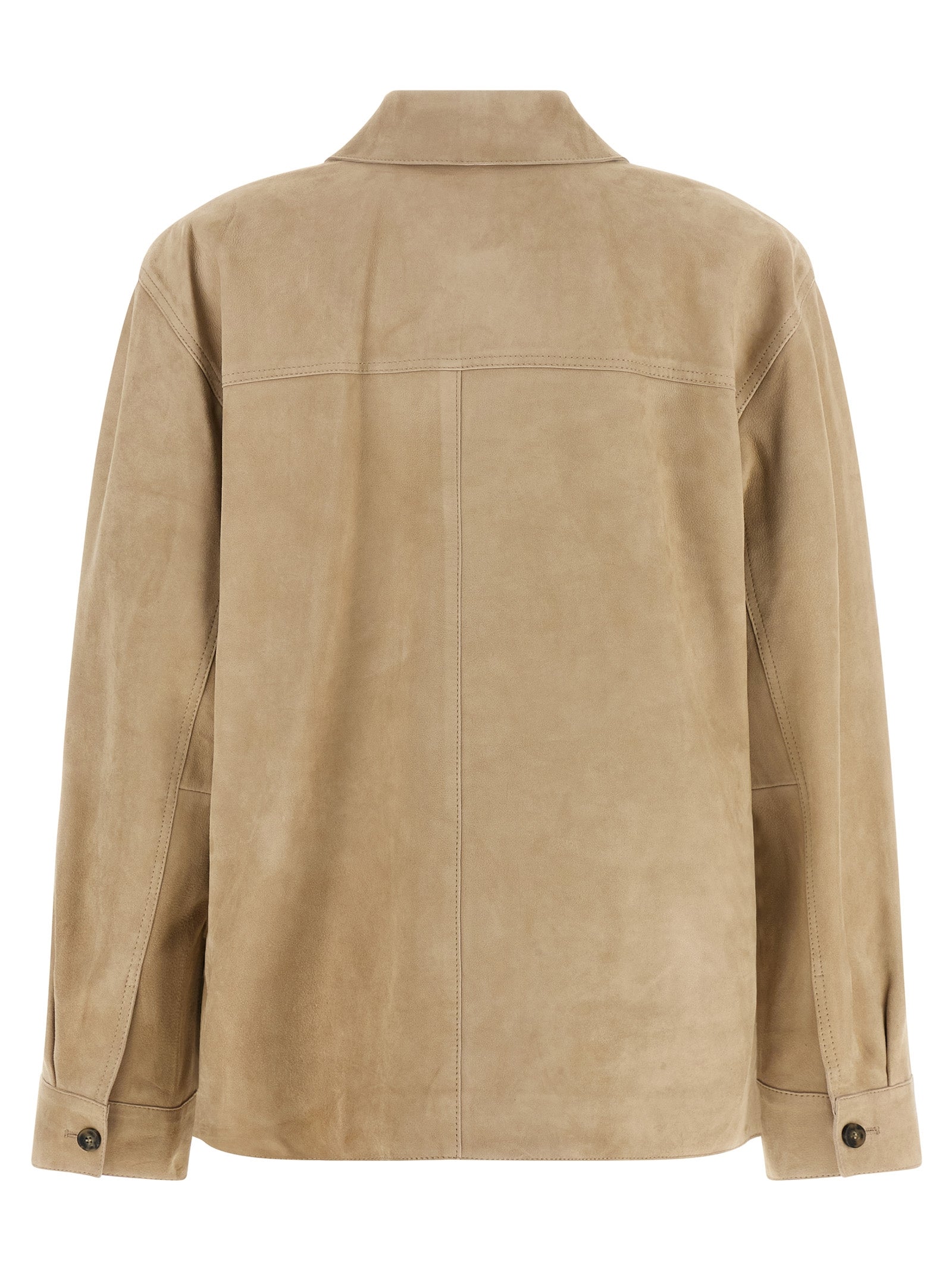 Max Mara Beige Lammleder Lederjacke