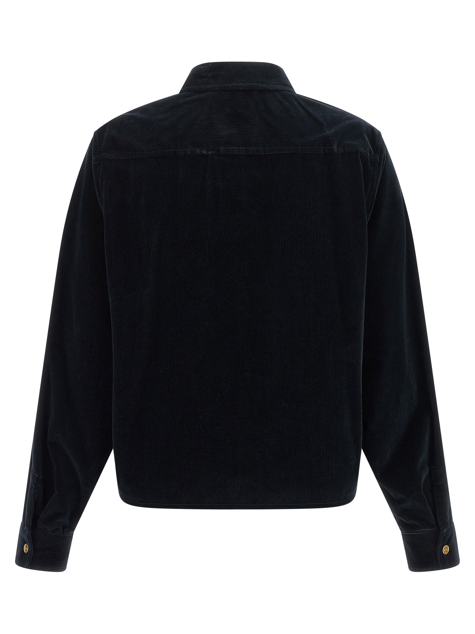 Max Mara Blaue Baumwolljacke in voller Länge