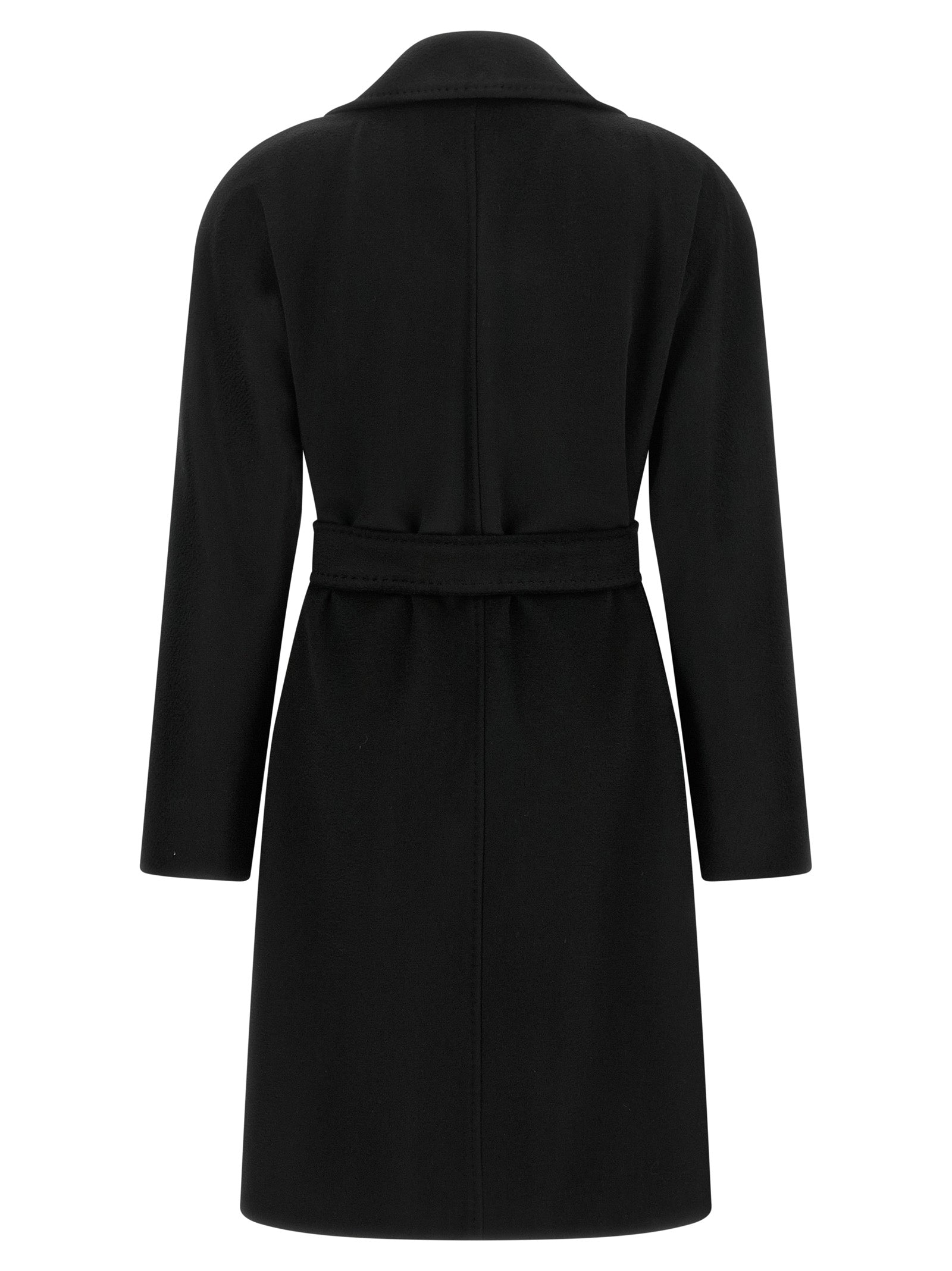 Max Mara Schwarzer Wollmantel