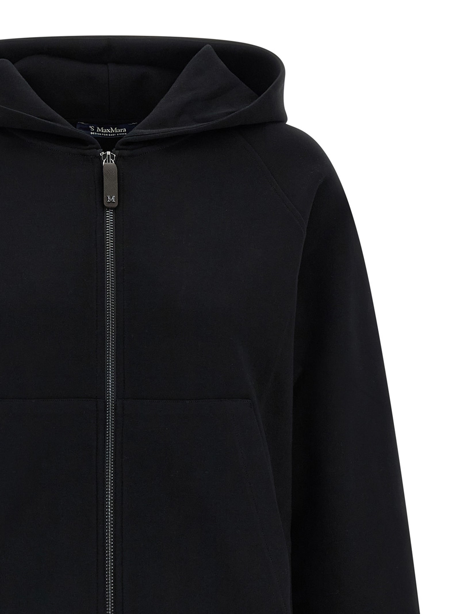 'S Max Mara Schwarzer Baumwoll-Sweatshirt