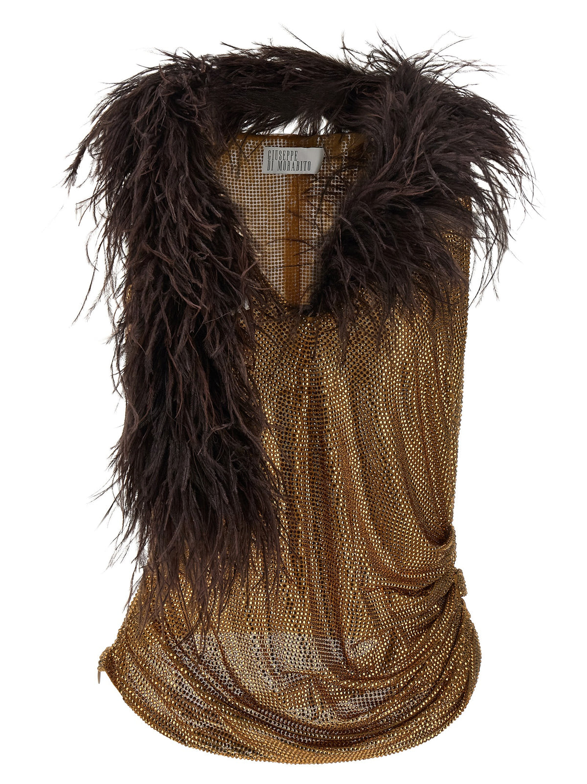 Giuseppe Di Morabito Goldfarbene Polyamid-Tanktops