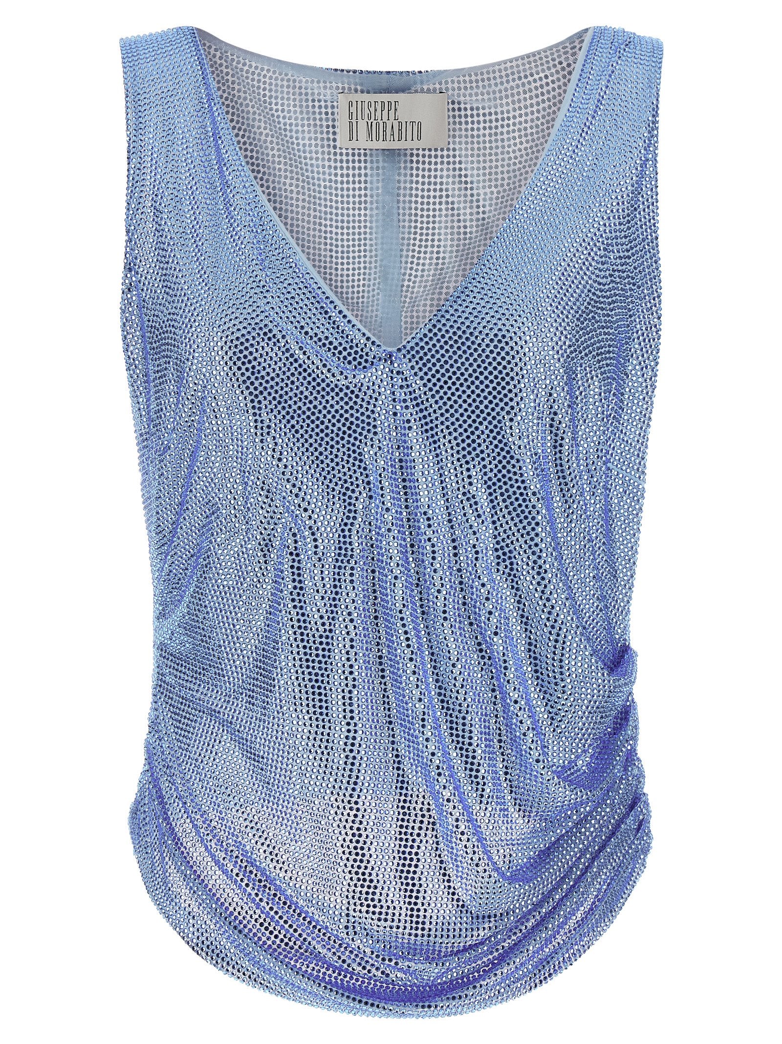 Giuseppe Di Morabito Blaue Polyamid-Tanktops