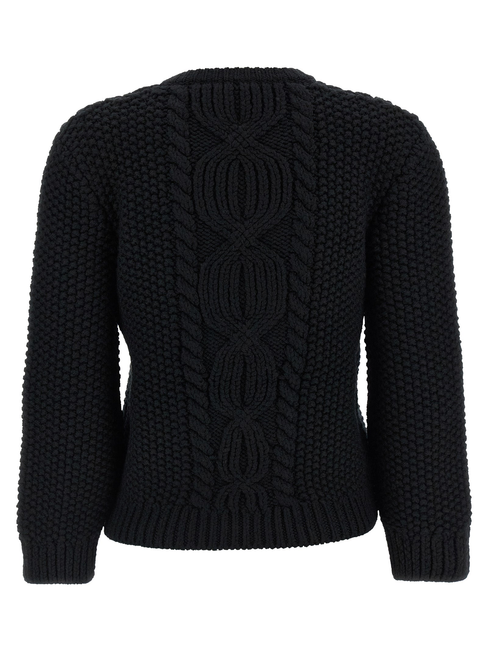 Saint Laurent Schwarzer Wollcardigan