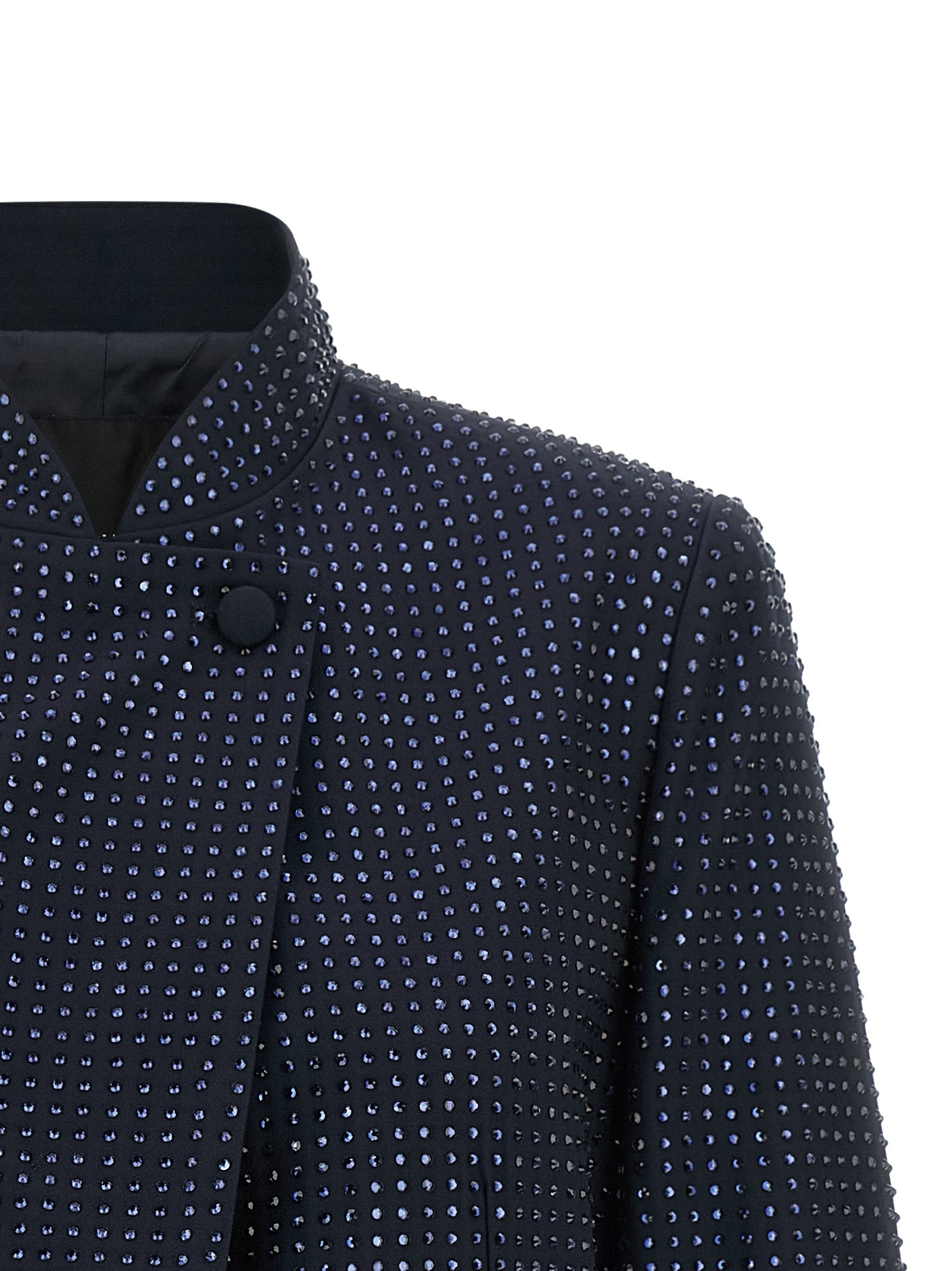 PINKO Blaue Polyester-Jacke in voller Länge