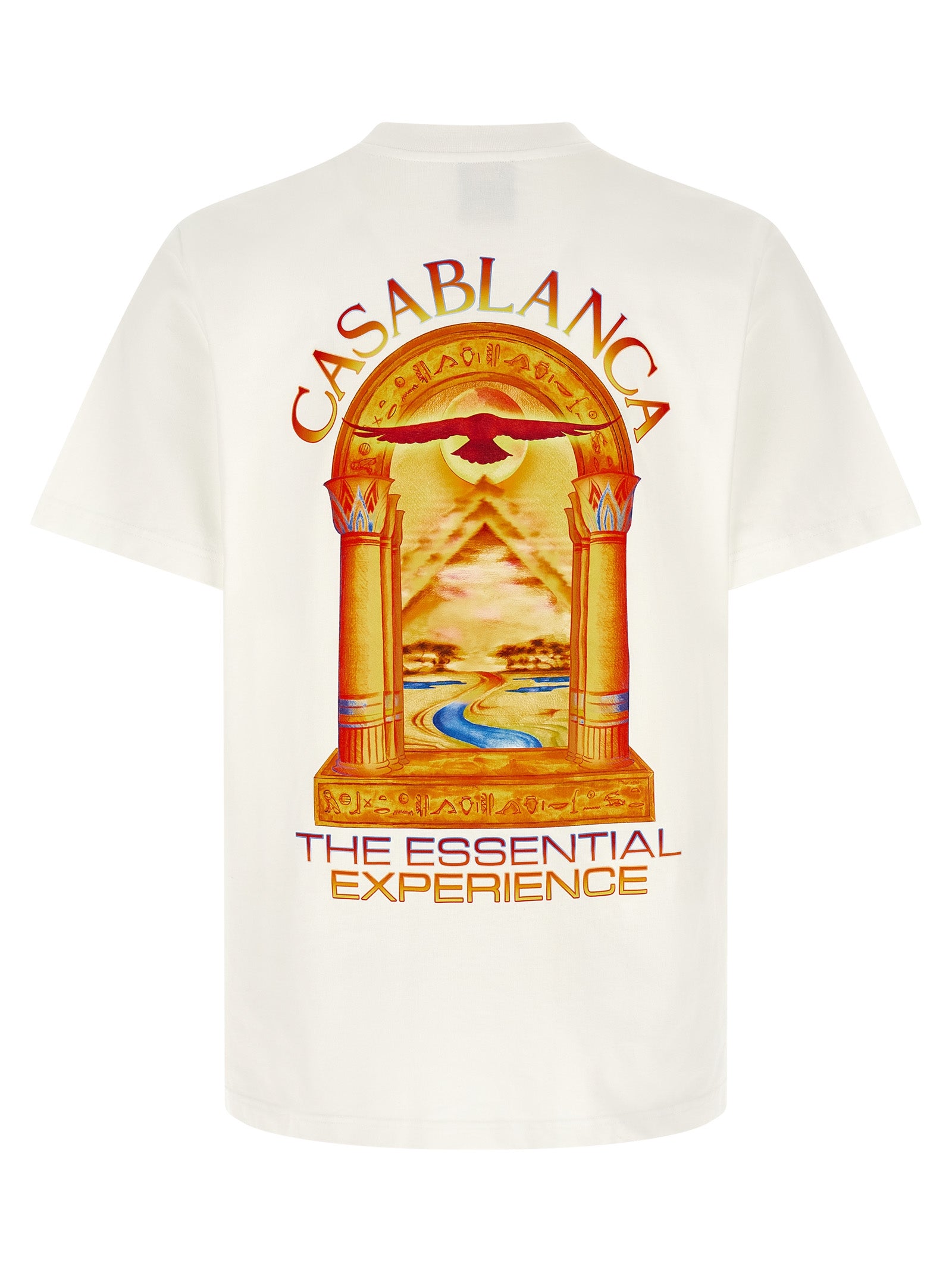 Casablanca Weißes T-Shirt aus Bio-Baumwolle