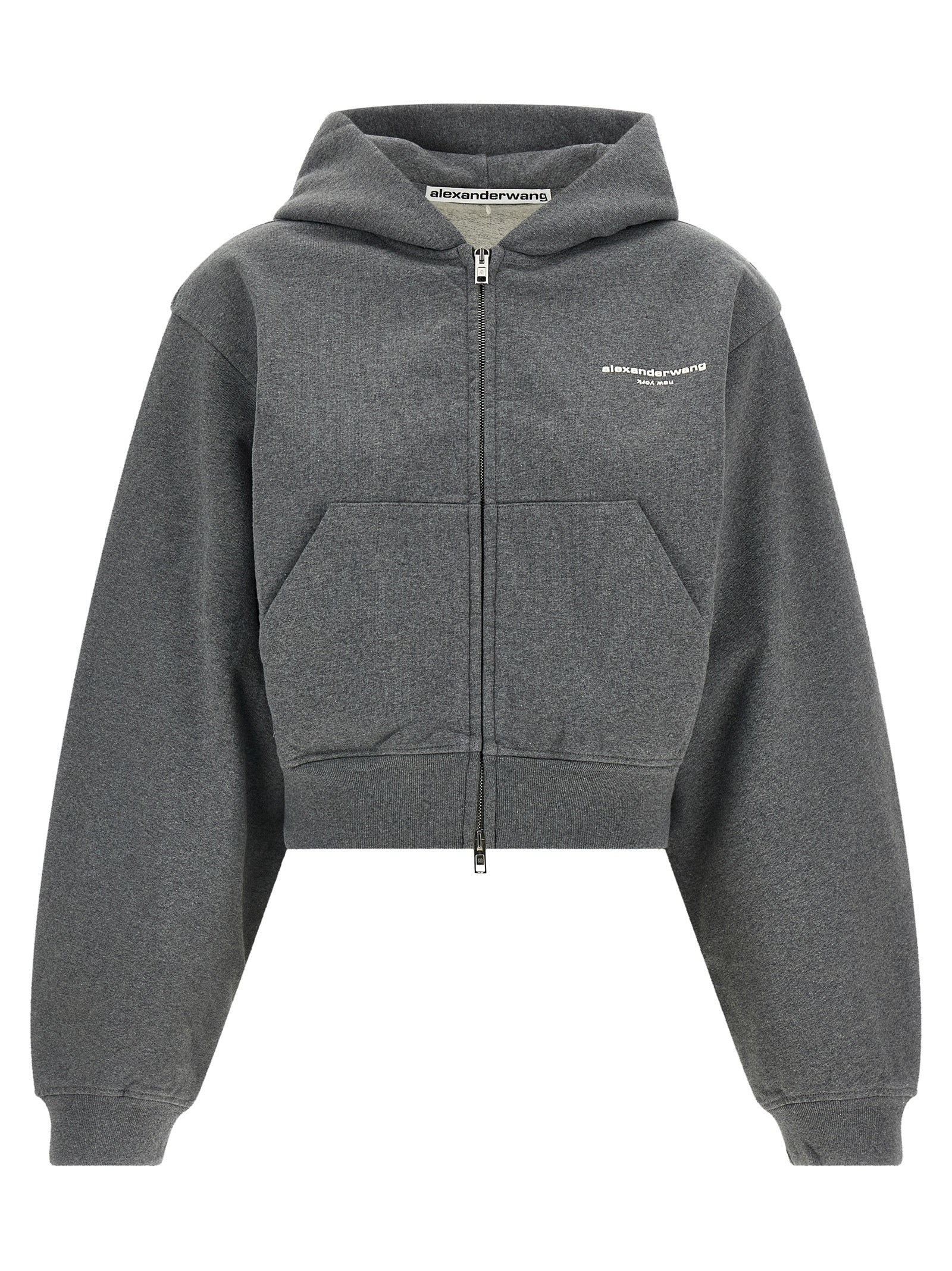 Alexander Wang Grauer Baumwollpullover